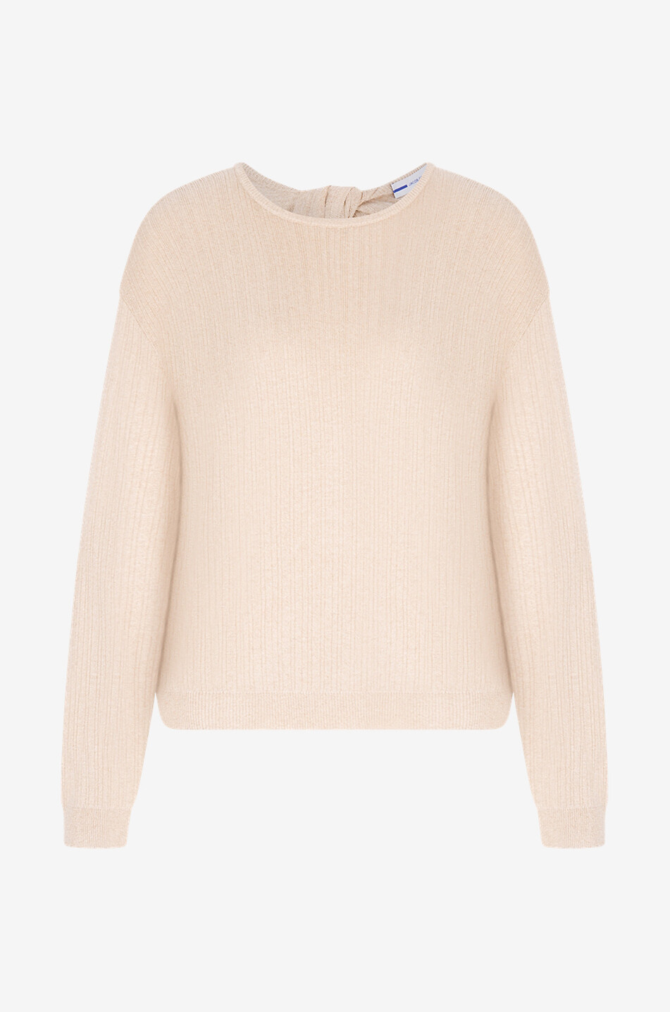 Rib knit twist back jumper
