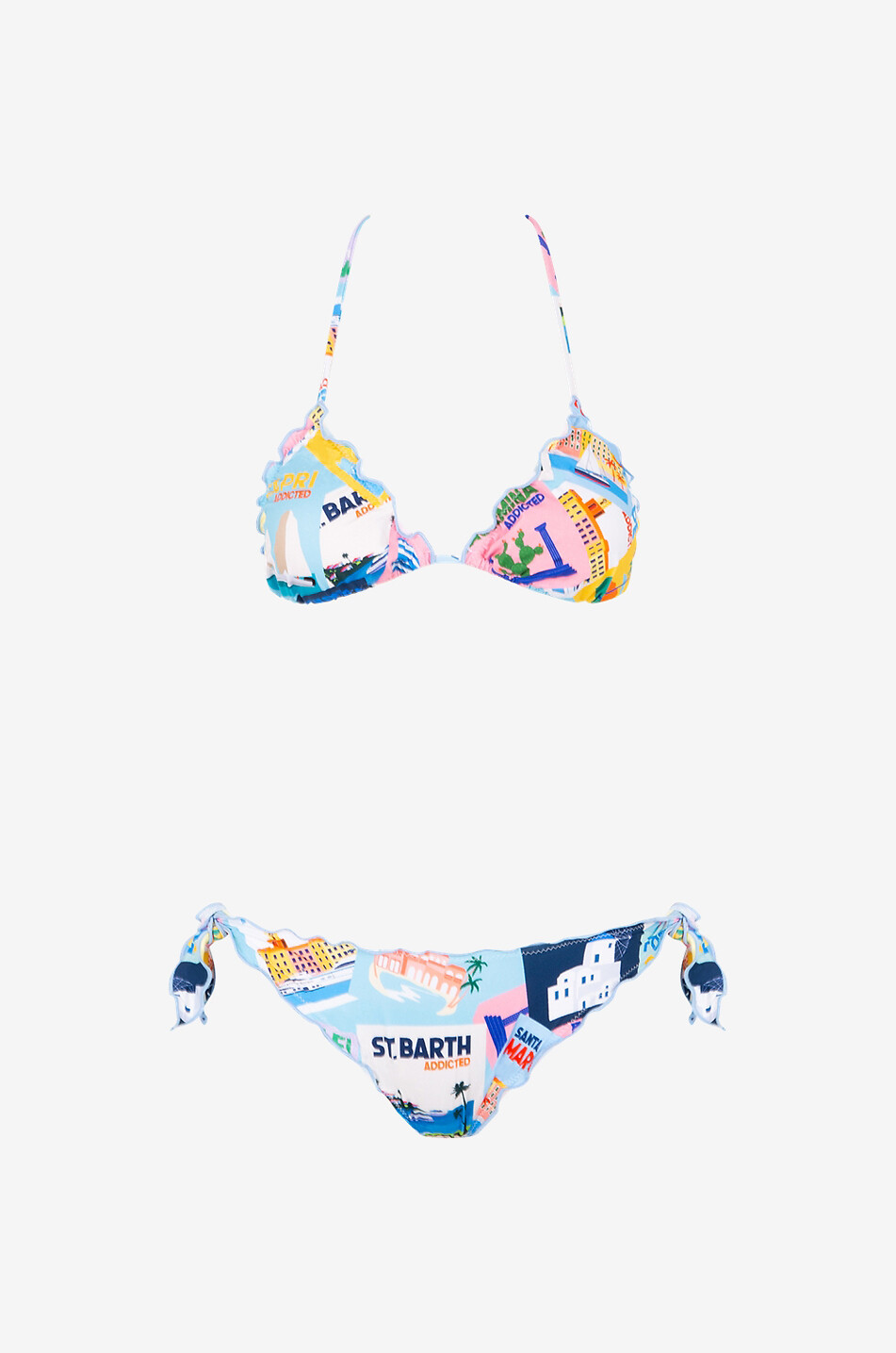 MC2 SAINT BARTH Bikini triangle imprimé Sarius Femme MULTICOLORE1 1