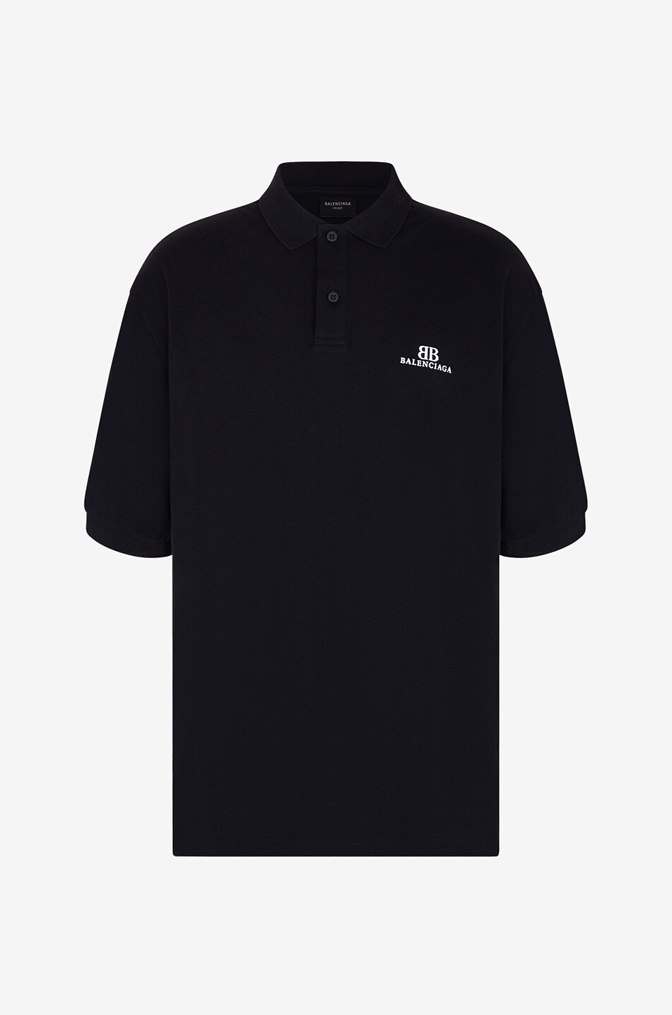 Overize-Polohemd aus Baumwollpiqué mit Stickerei BB Classic
