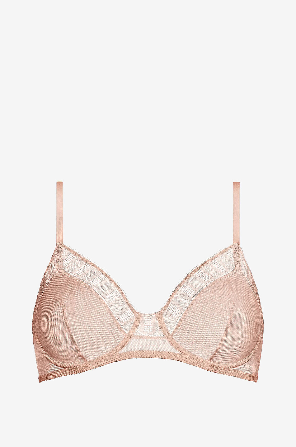 ERES Bügel-BH aus Spitze und Tüll Infime Damen Mittle beige 1