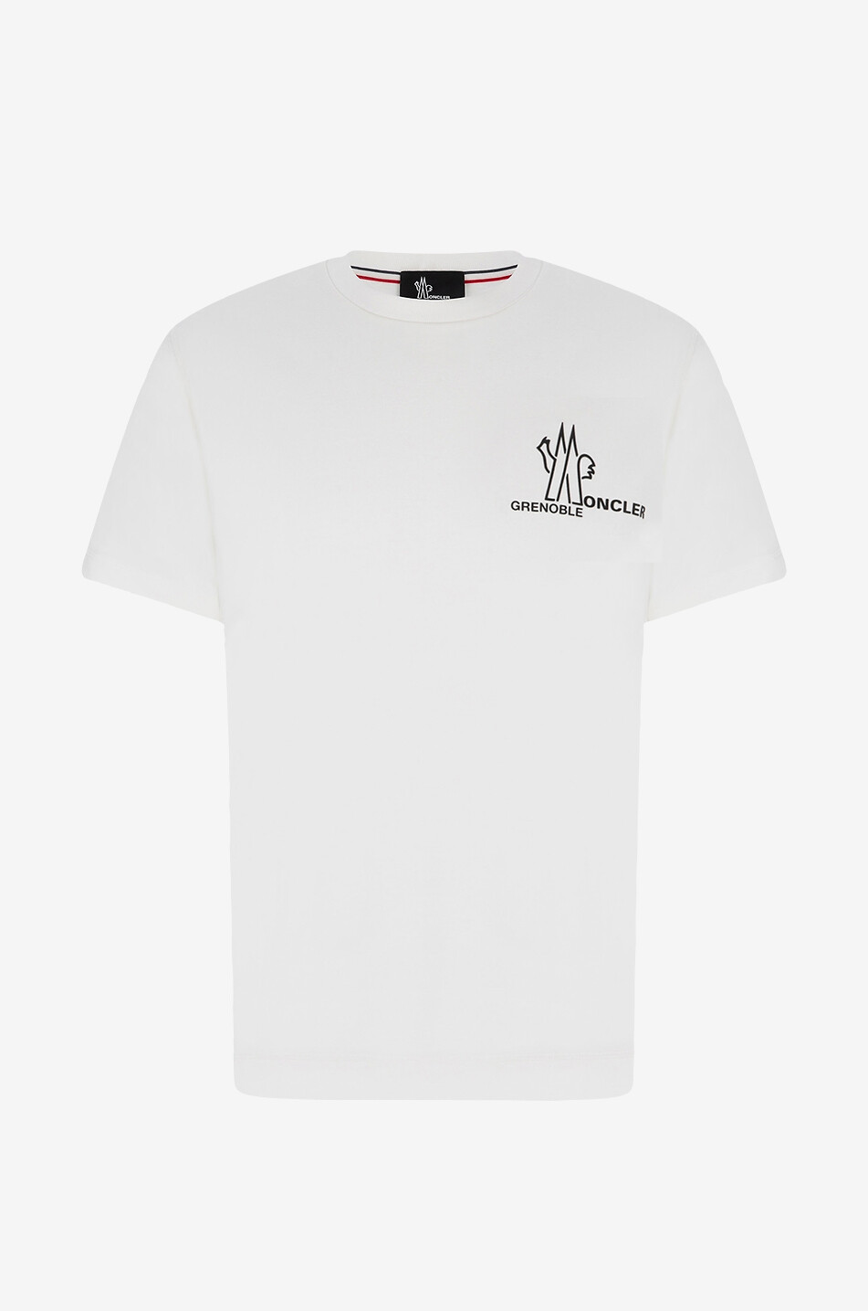 MONCLER GRENOBLE T-shirt à manches courtes imprimé logo Day-Namic Homme BLANC CASSE 1