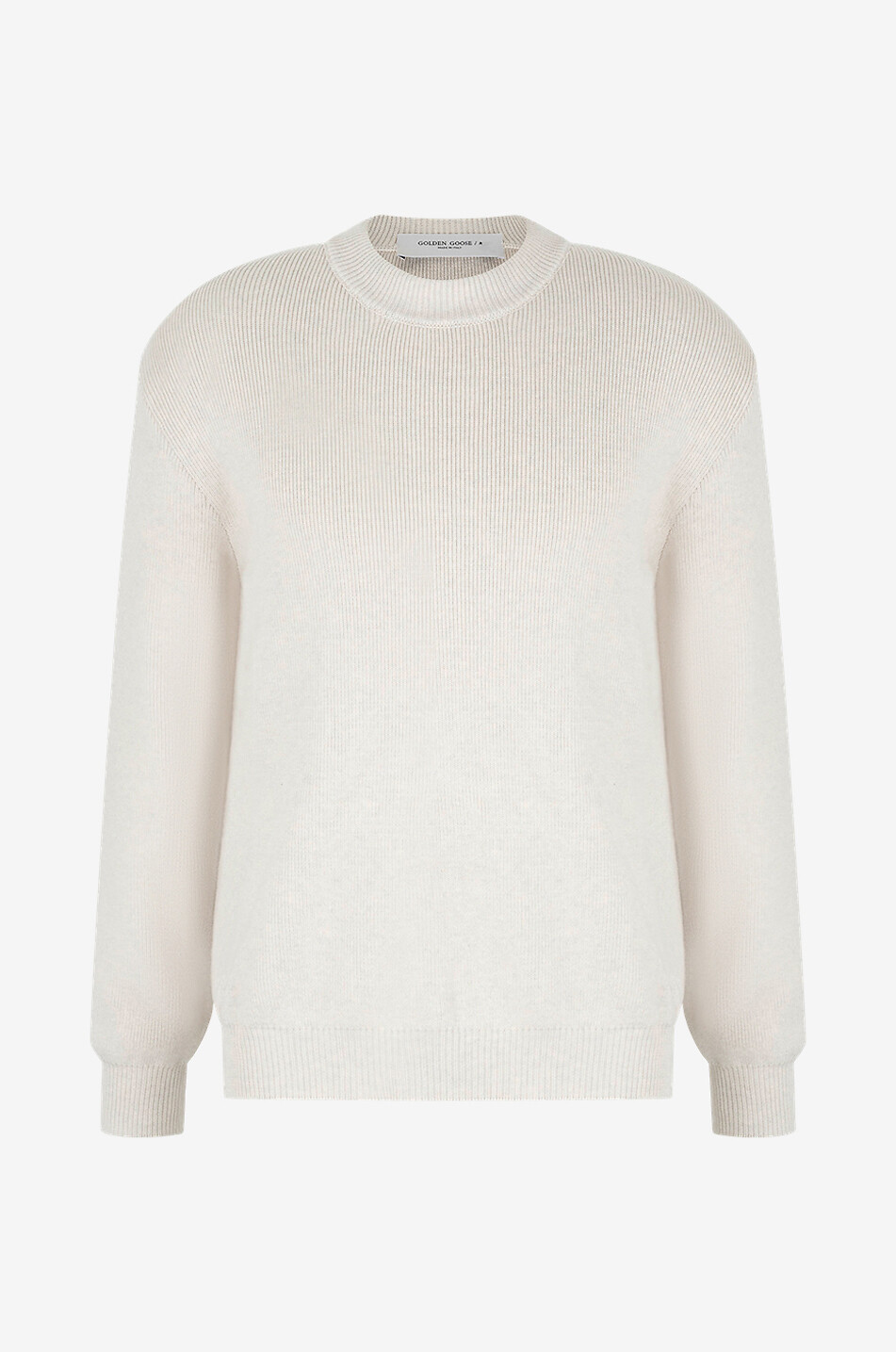 Pull à col rond en coton bio brodé logo Davis