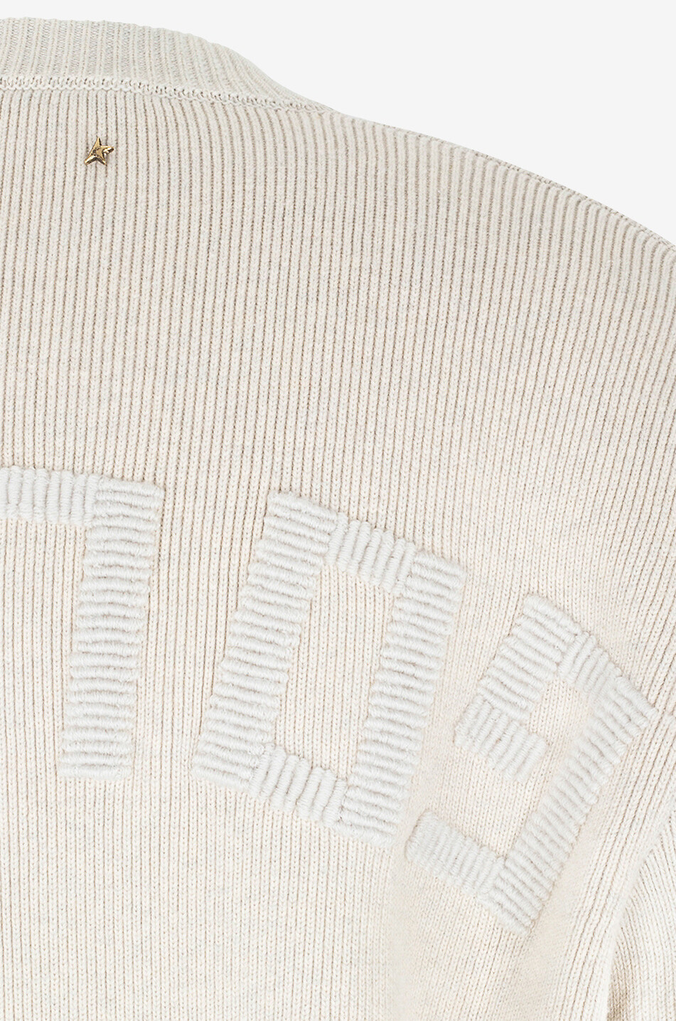 Rundhals-Pullover aus Biobaumwolle mit Stickerei Davis