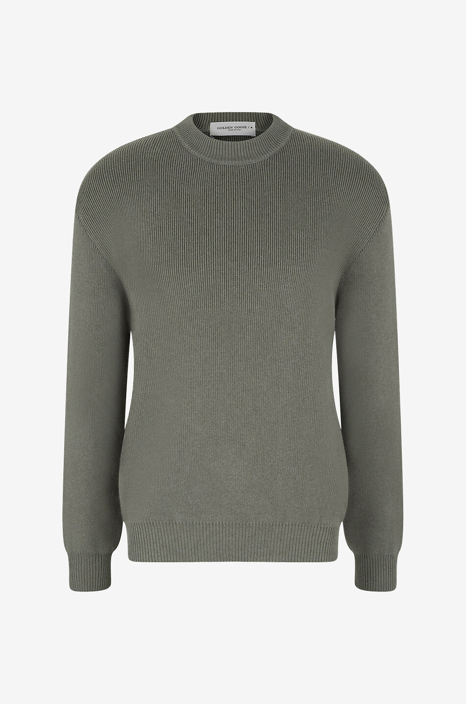 Pull à col rond en coton bio brodé logo Davis