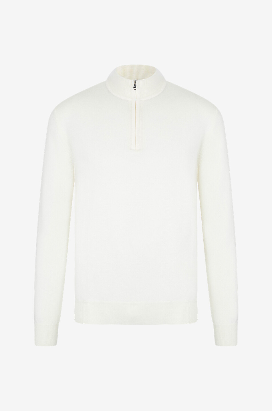 Cashwool half-zip stand-up collar extrafine merino wool jumper