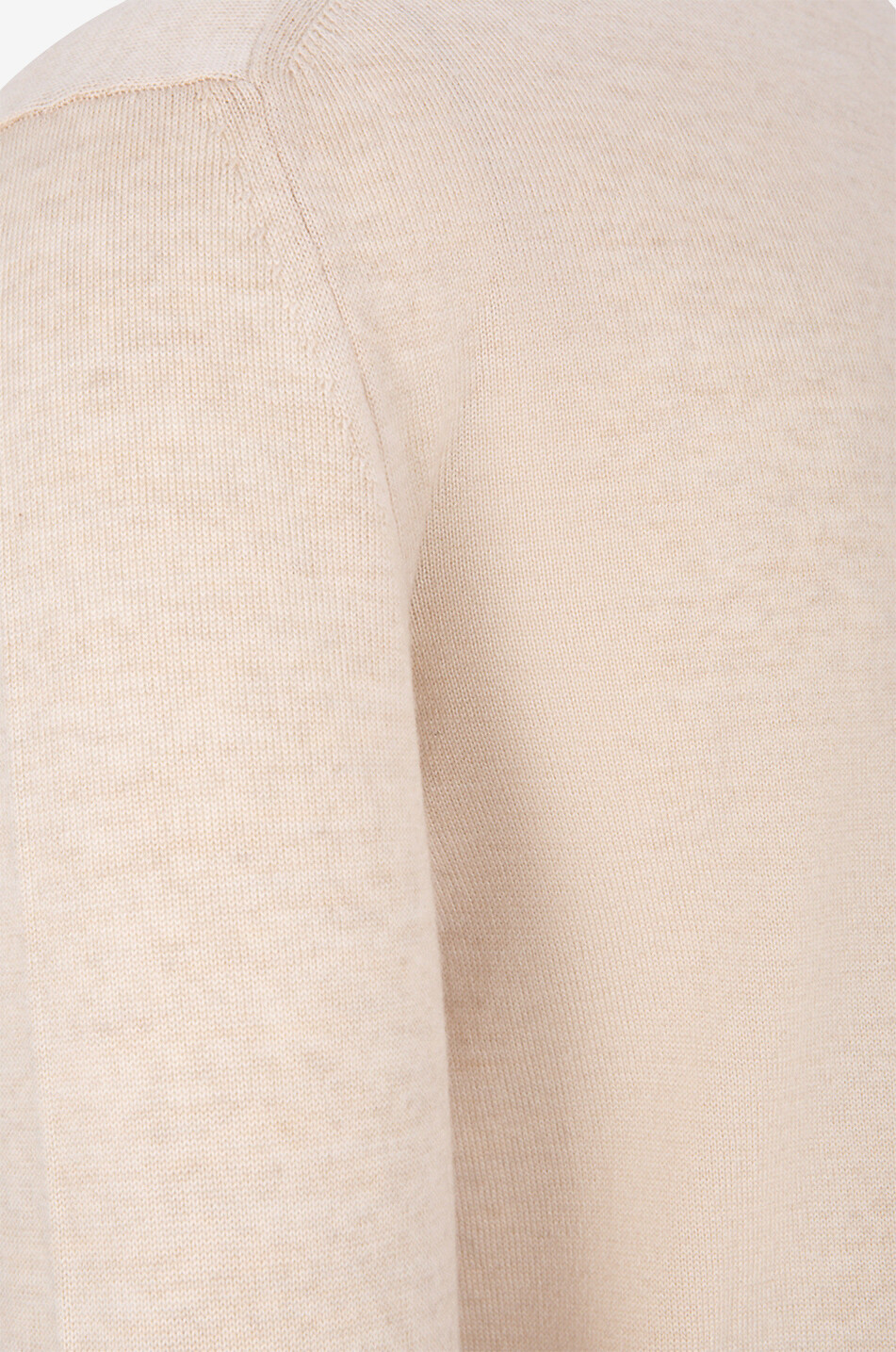 AURELIEN Pull fin à col rond en Cashwool Homme Beige clair 3