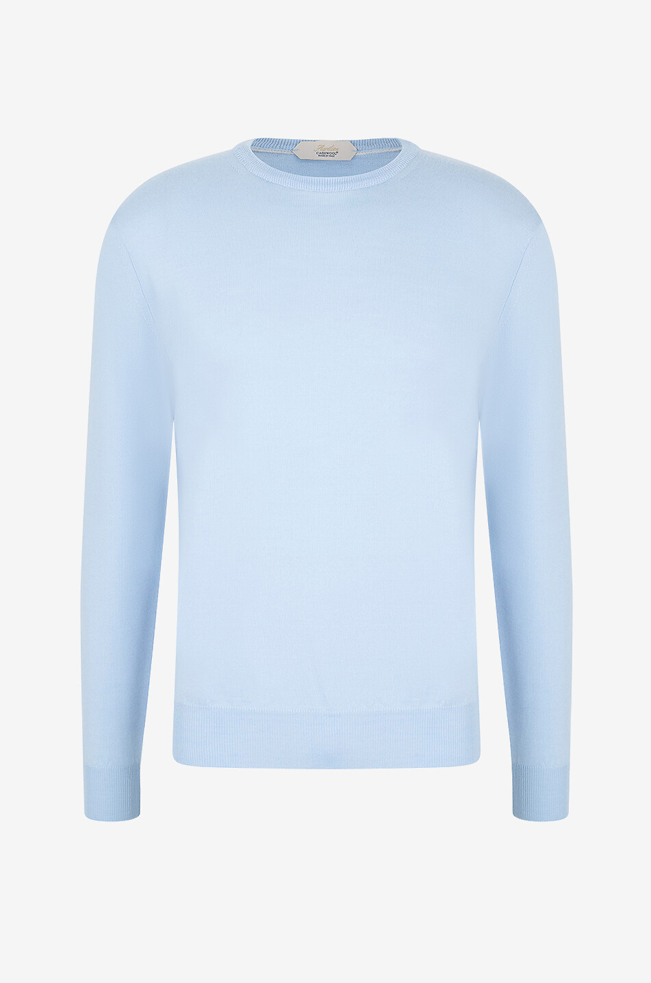 AURELIEN Feiner Rundhalspullover aus Cashwool Herren HELLBLAU 1