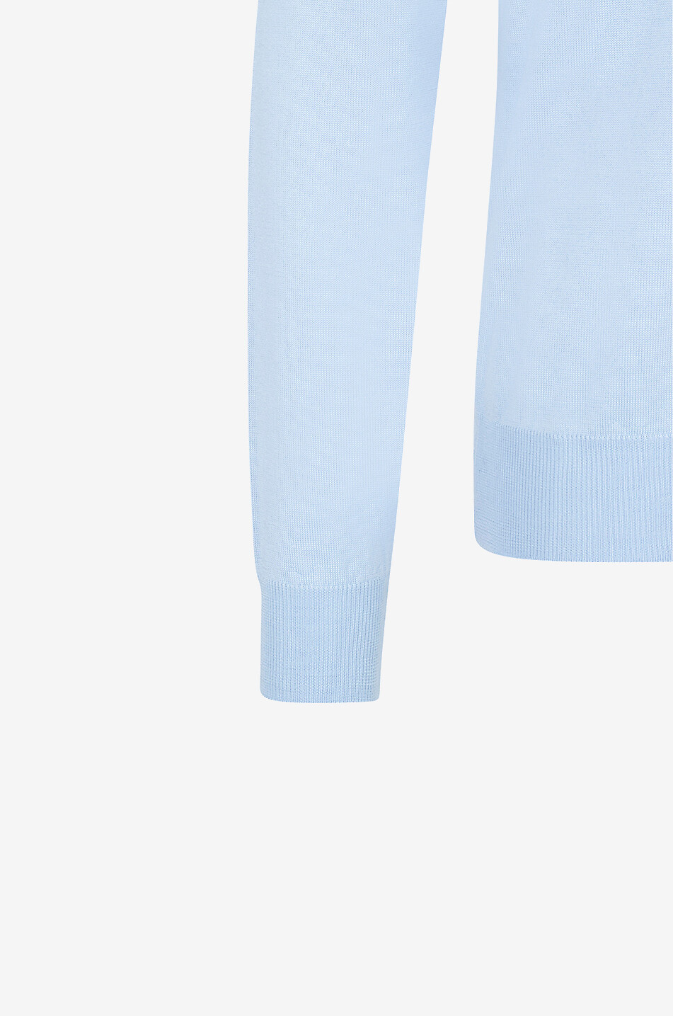 AURELIEN Feiner Rundhalspullover aus Cashwool Herren HELLBLAU 4