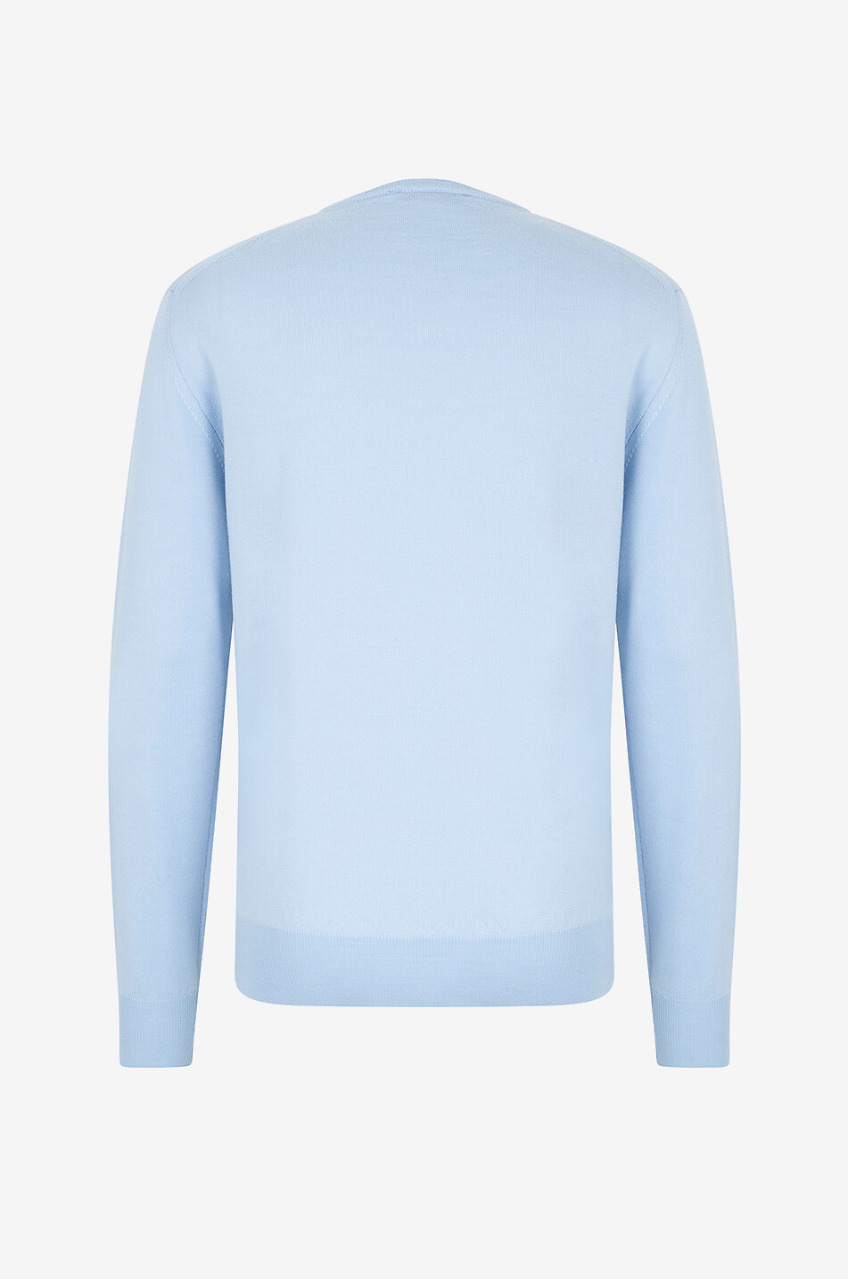 AURELIEN Feiner Rundhalspullover aus Cashwool Herren HELLBLAU 2