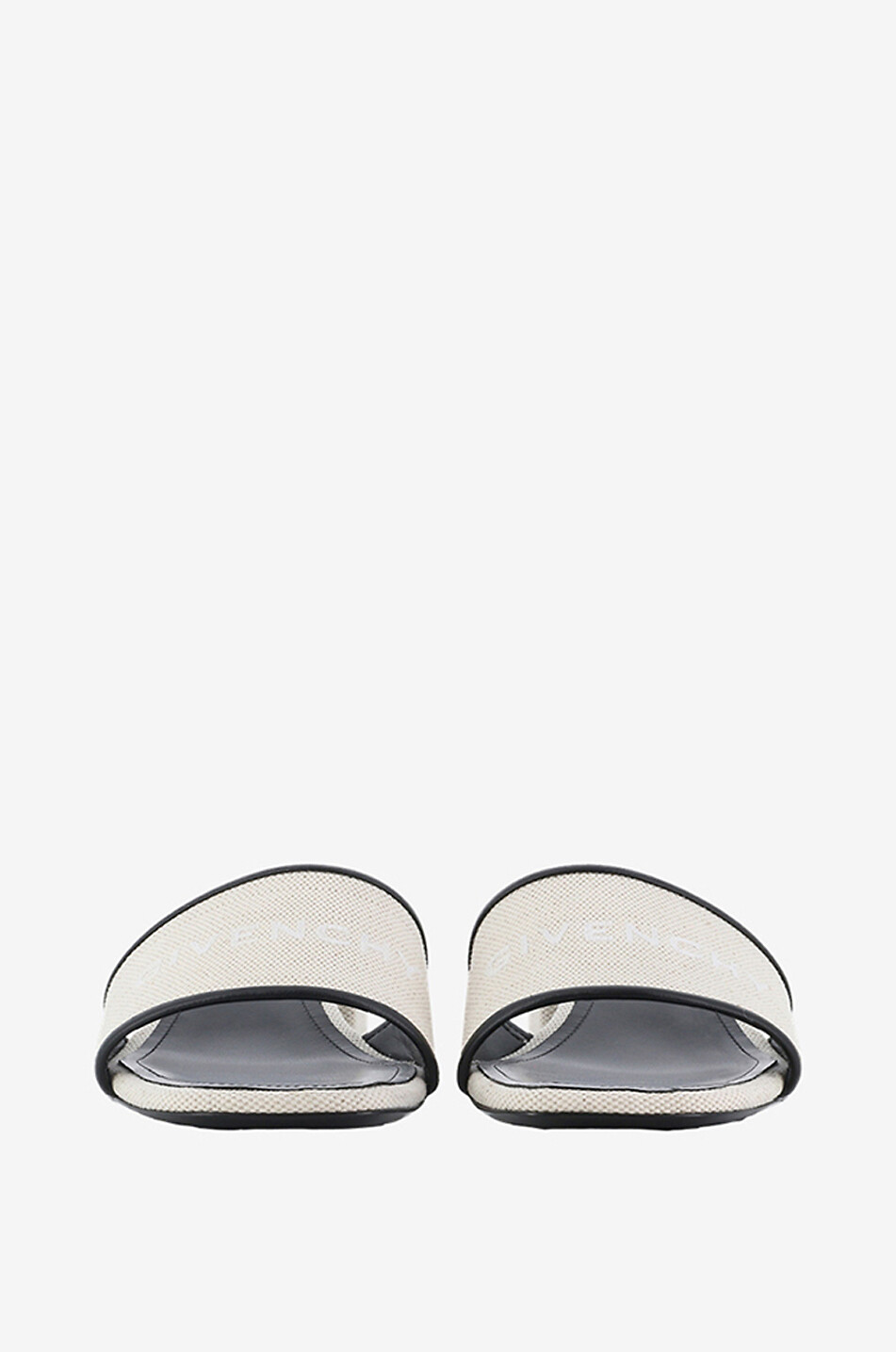 Pantoletten aus Stoff und Leder mit kleinem Blockabsatz 4G 45