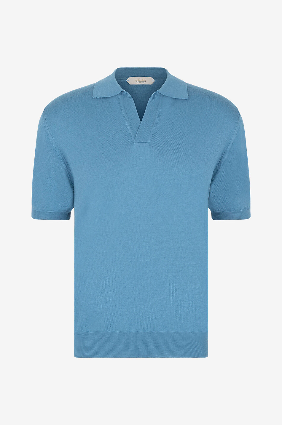 Polo à manches courtes en maille Cashwool