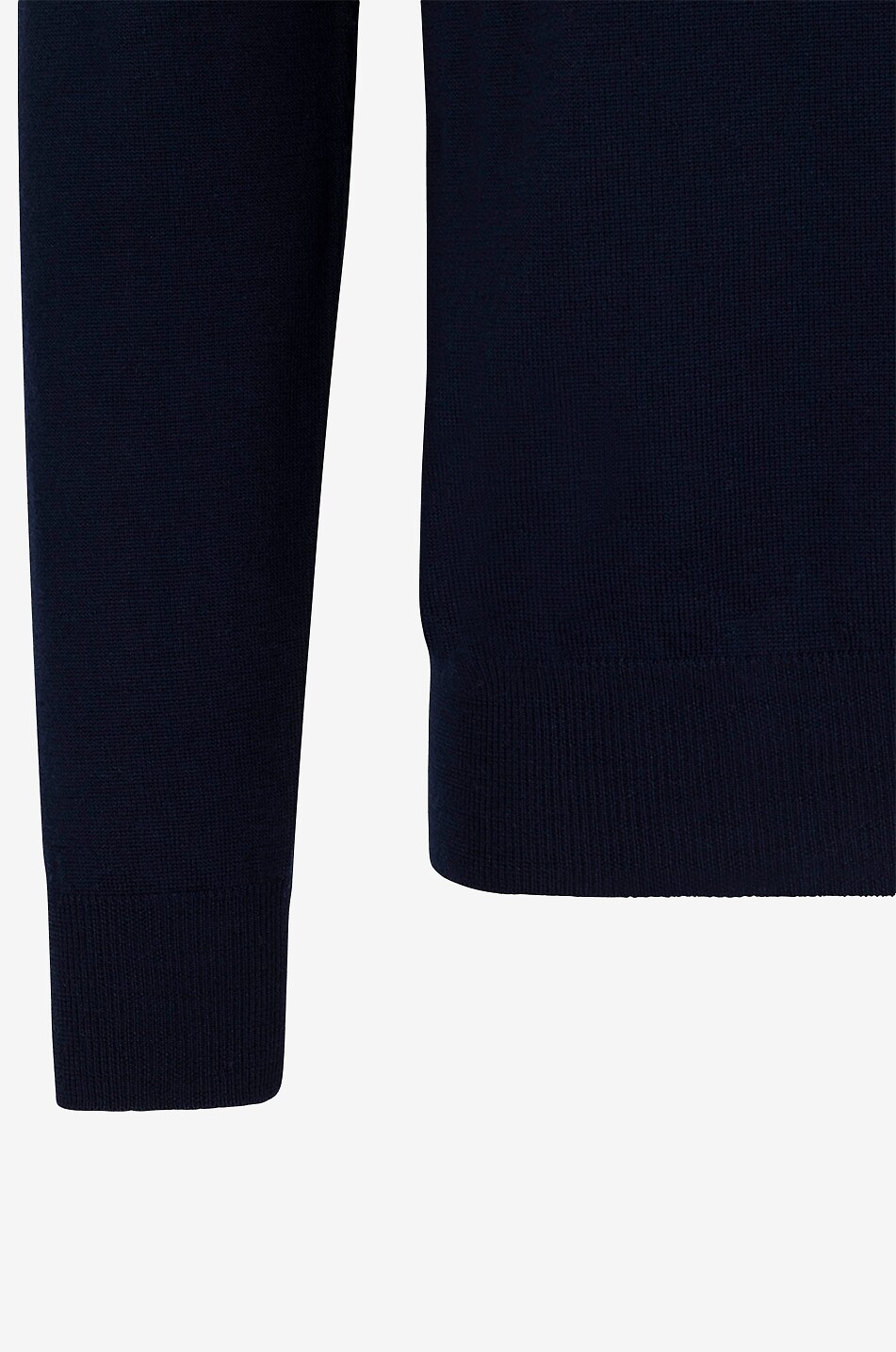 AURELIEN Cashwool half-zip stand-up collar extrafine merino wool jumper Men DARK BLUE 3