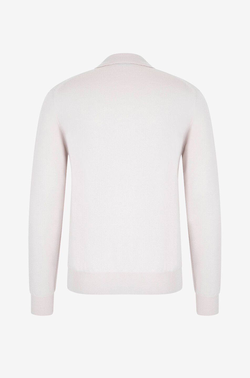 AURELIEN Feiner Polohemd-Pullover aus Wolle Cashwool Herren CREMEFARBEN 2