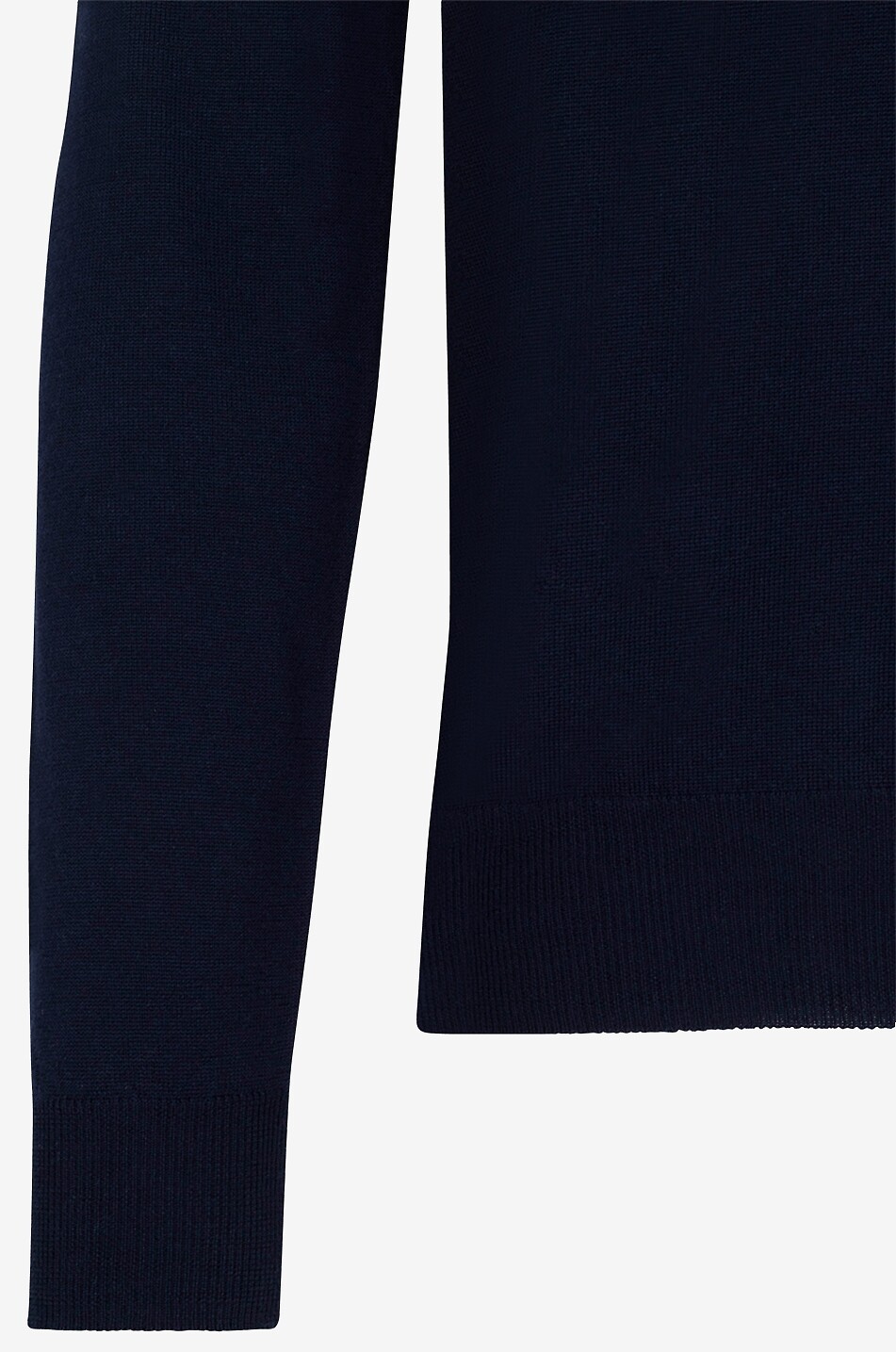 AURELIEN Feiner Polohemd-Pullover aus Wolle Cashwool Herren DUNKELBLAU 5