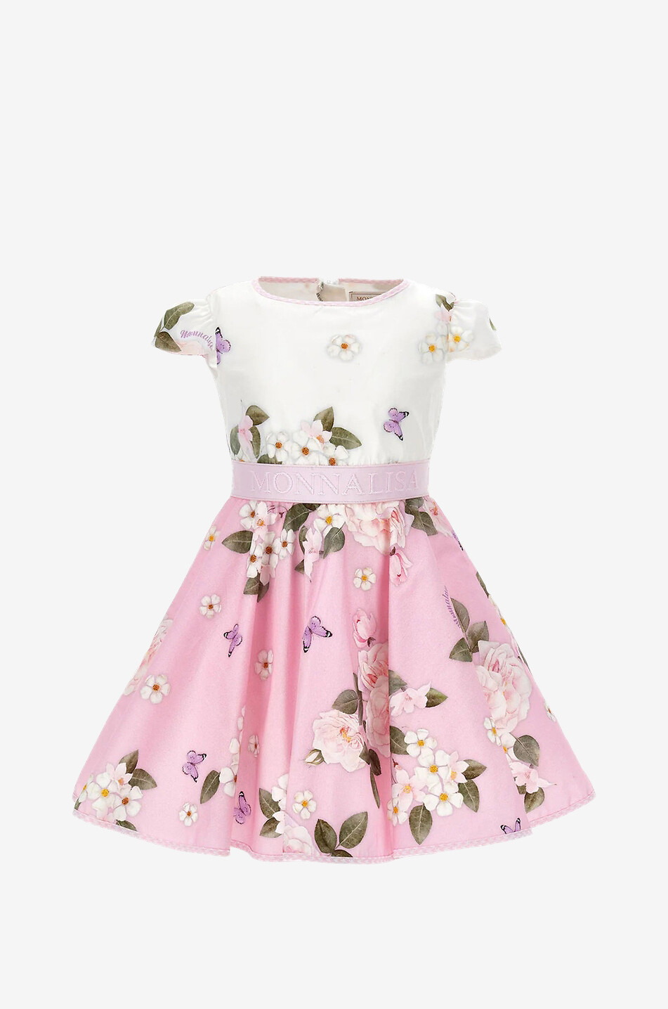 MONNALISA Kleid für Mädchen aus Baumwolle Rosa Mädchen ROSA 1