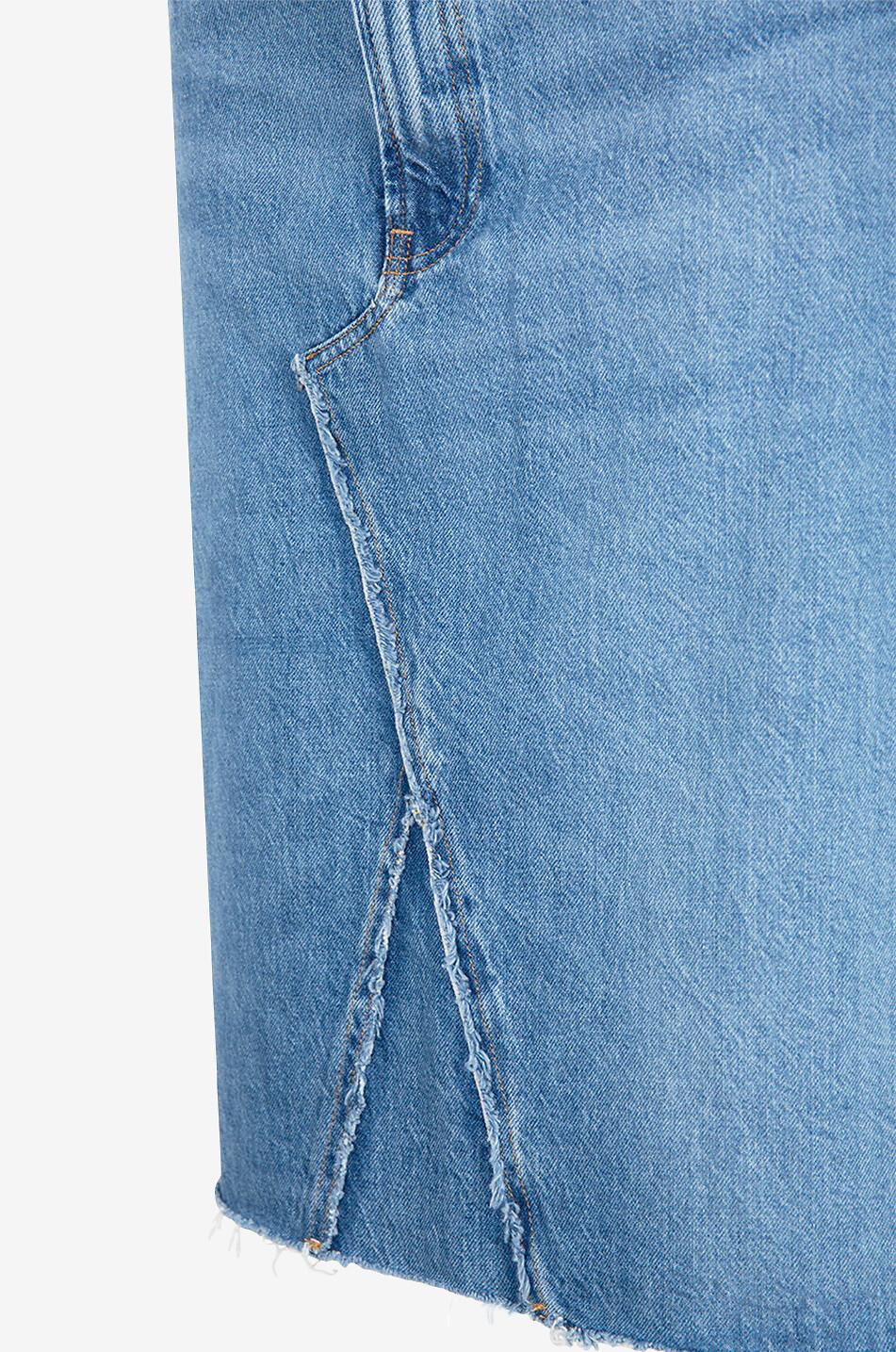 Jupe courte en denim de coton recyclé Deconstructes Mabel