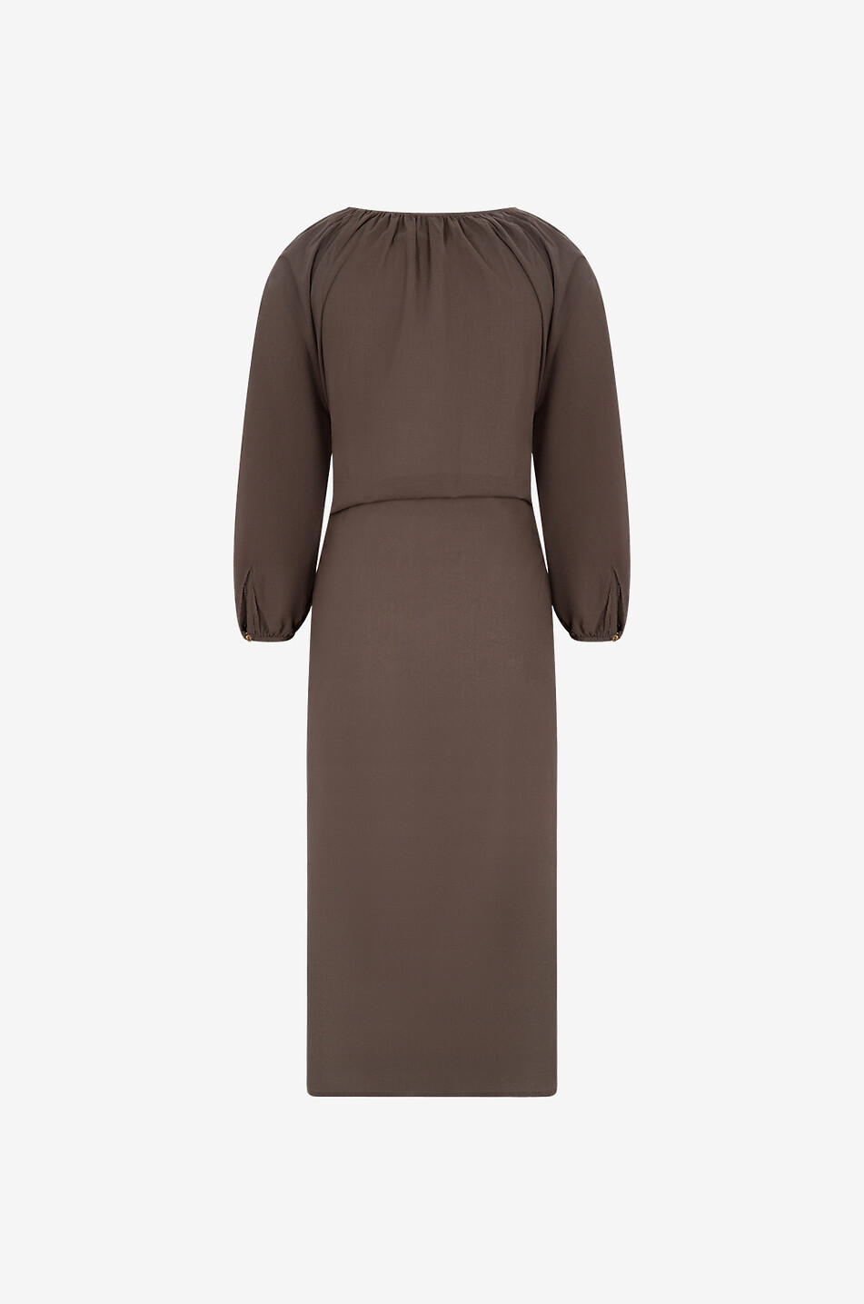 Robe midi en coton Caldes