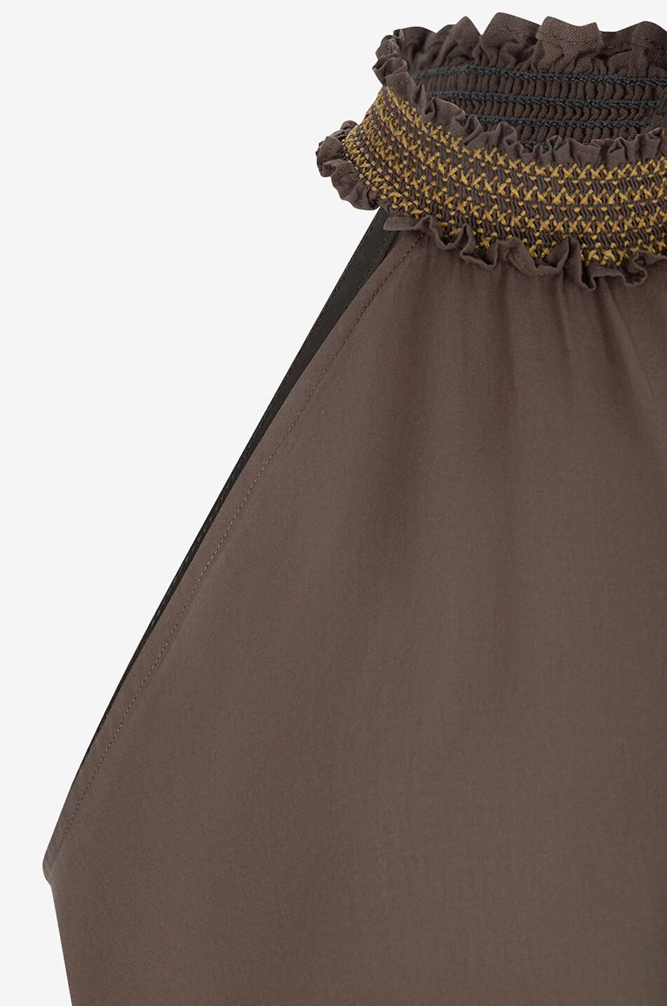 MOMONI Midikleid aus Baumwolle Oliviera Damen DUNKLES KHAKI 3