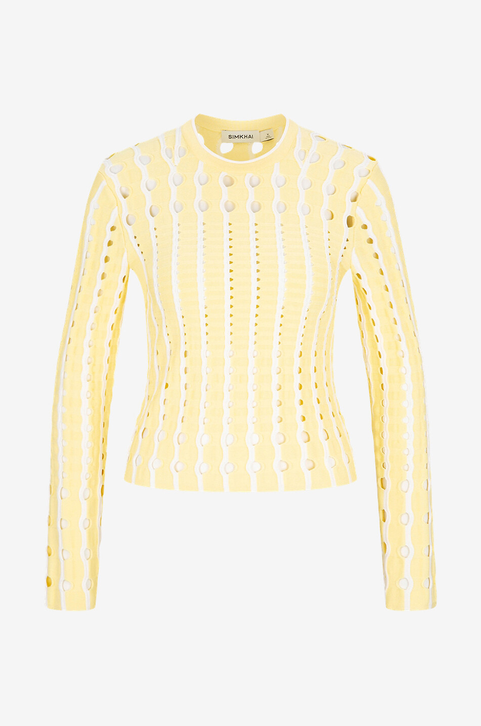 Top ajouré à manches longues Tiana