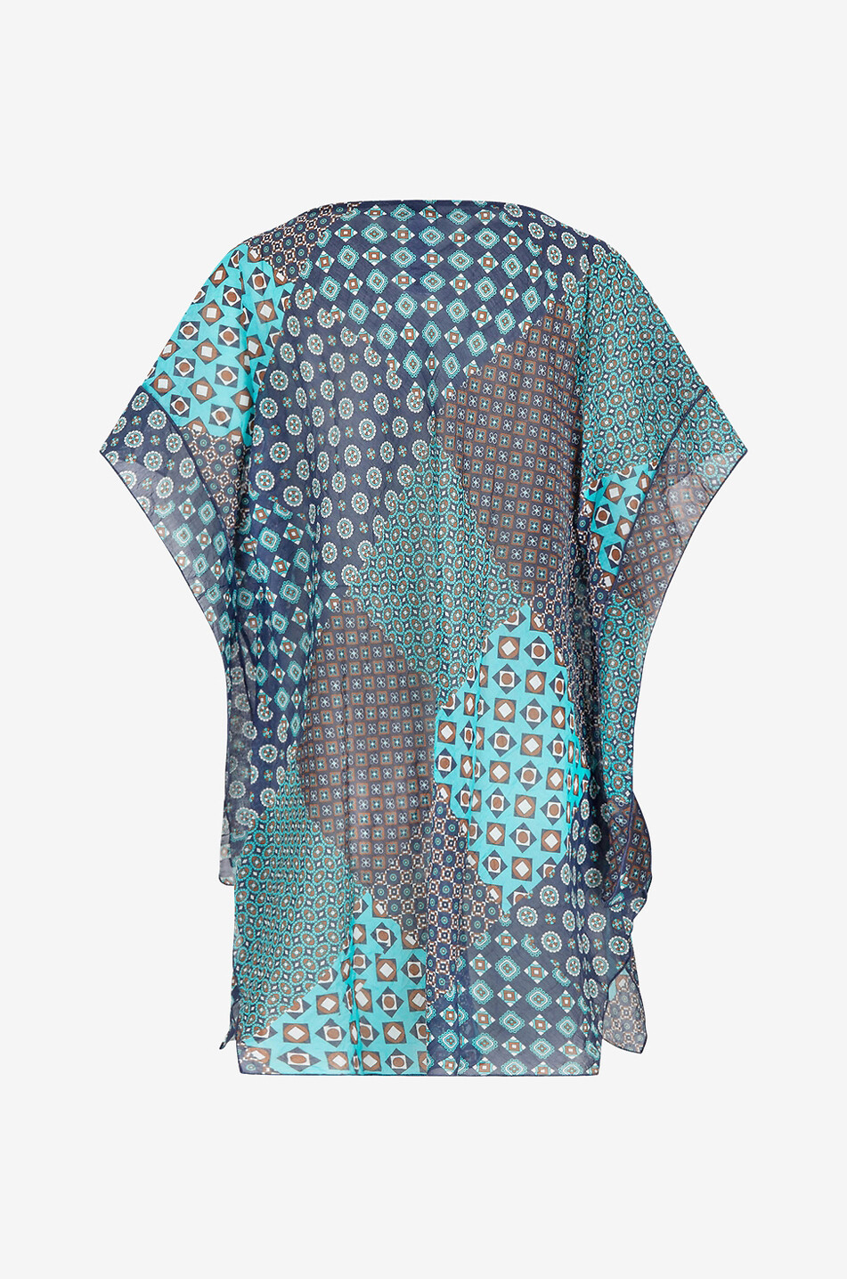 PALADINI Strandkaftan aus Baumwolle und Seide Iperico Damen BUNT1 2