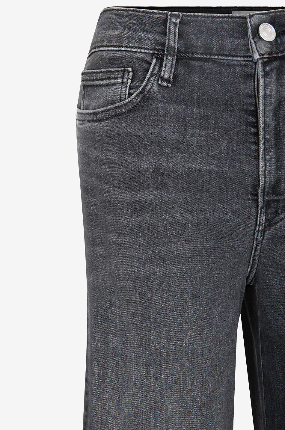 FRAME Le Palazzo Crop cotton cropped wide-leg jeans Women BLACK 3
