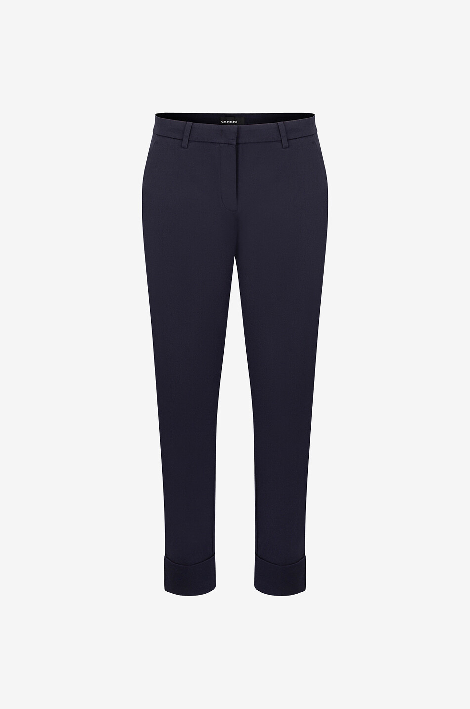 Pantalon droit raccourci en coton Krystal