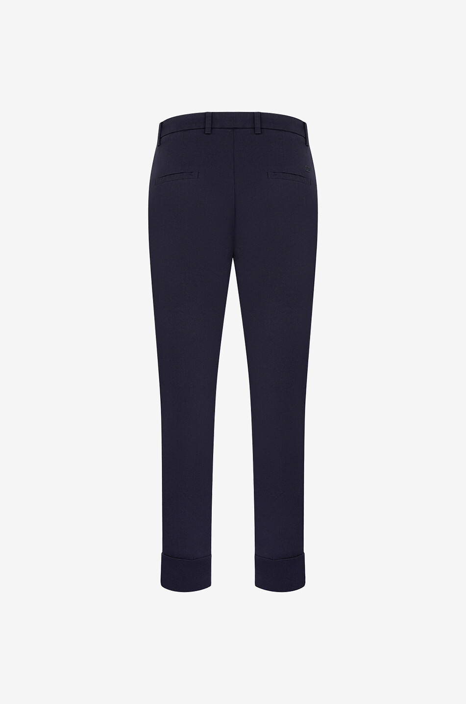 Pantalon droit raccourci en coton Krystal