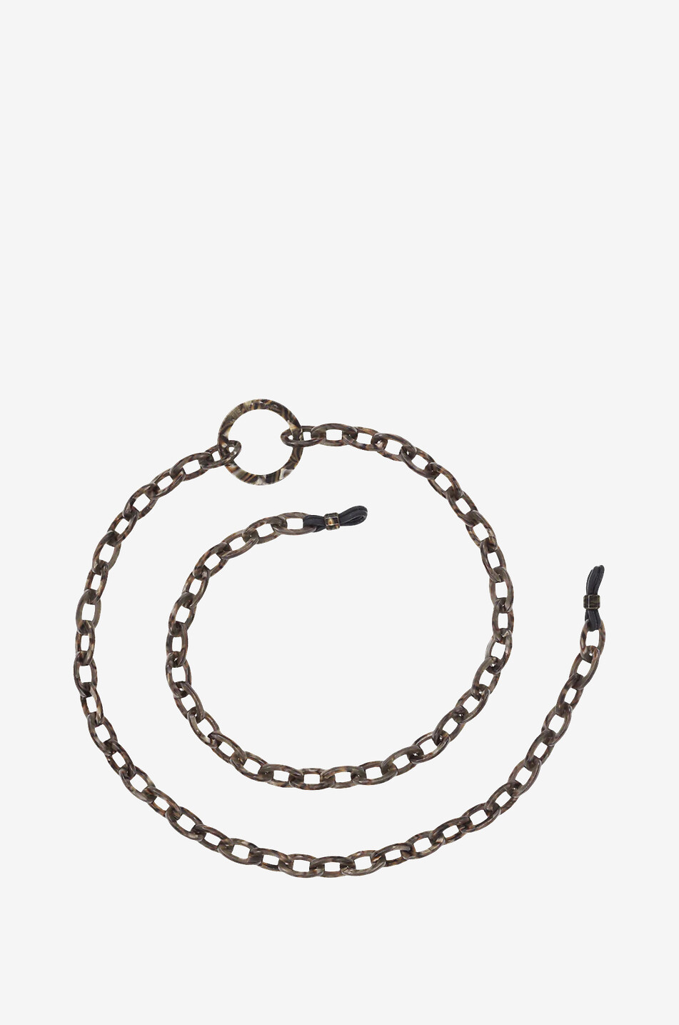 ORRIS LONDON Brillenkette Smiley Mini Tiger Onyx Damen BUNT1 1