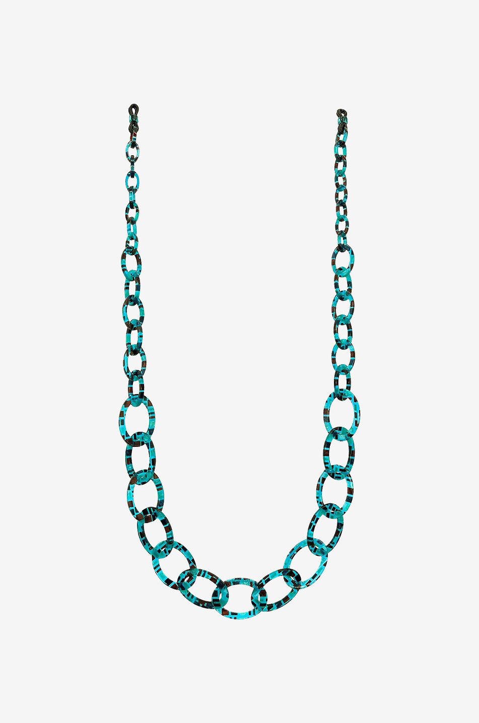 ORRIS LONDON Chaîne à lunettes Smiley Nature Inspired Teal Sheel Femme BLEU 1