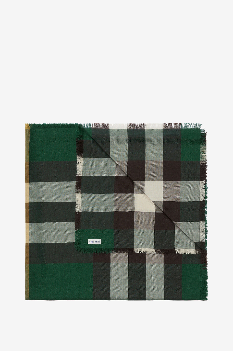 Burberry Green deals Plaid Cashmere Scarf