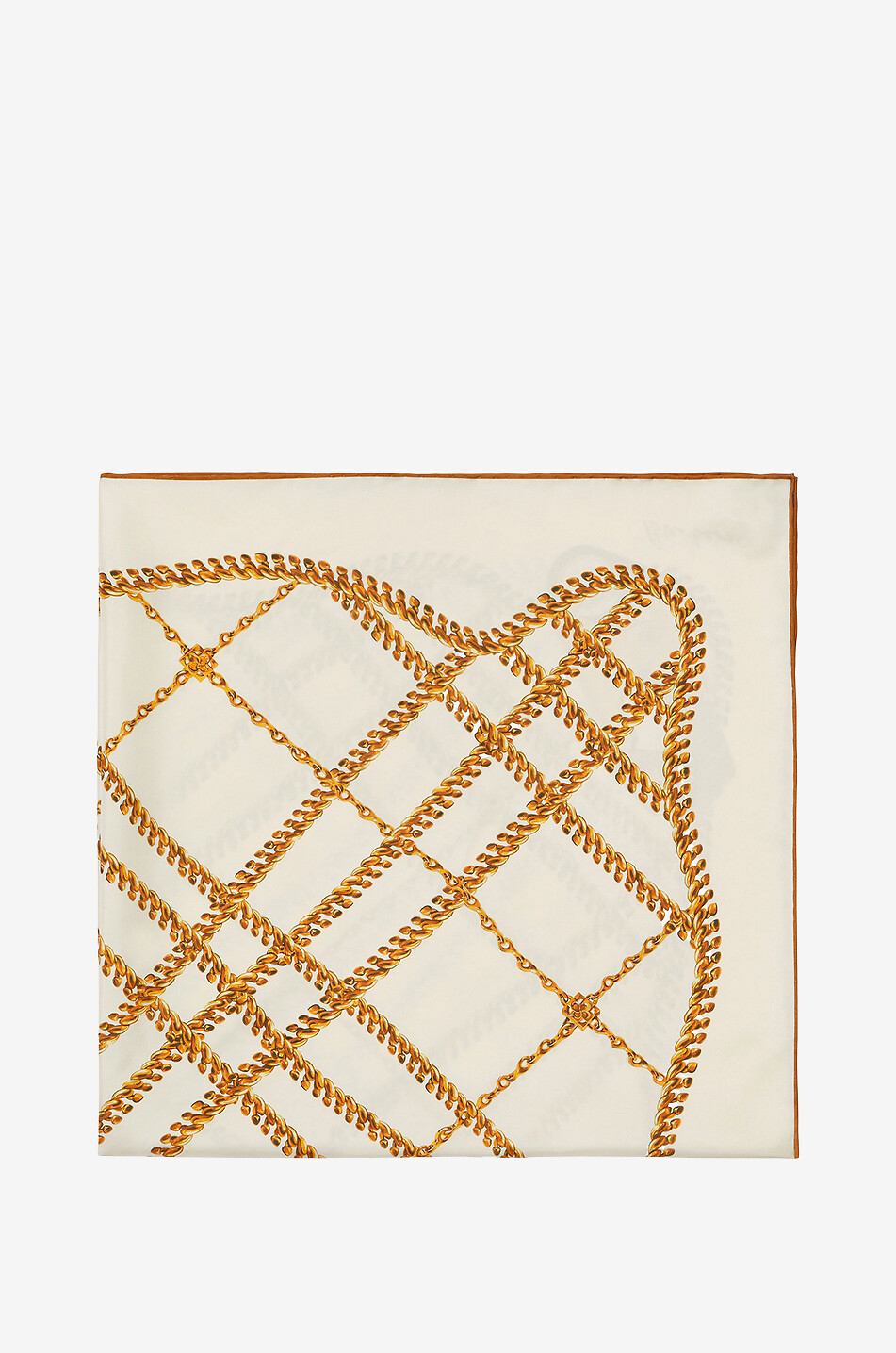 BURBERRY Foulard en soie Chain Check Femme MULTICOLORE 2
