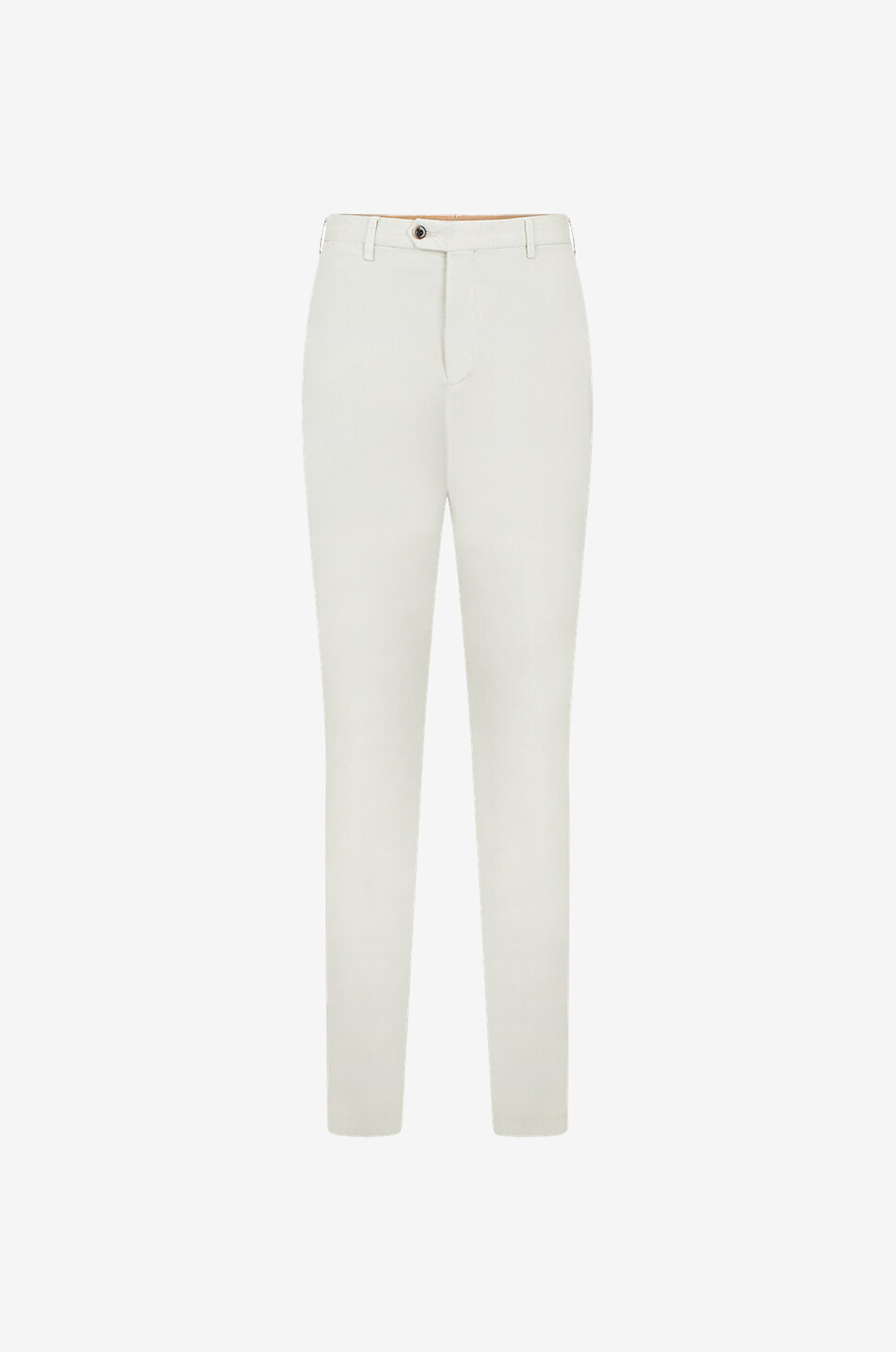 City cotton and silk slim fit chino trousers