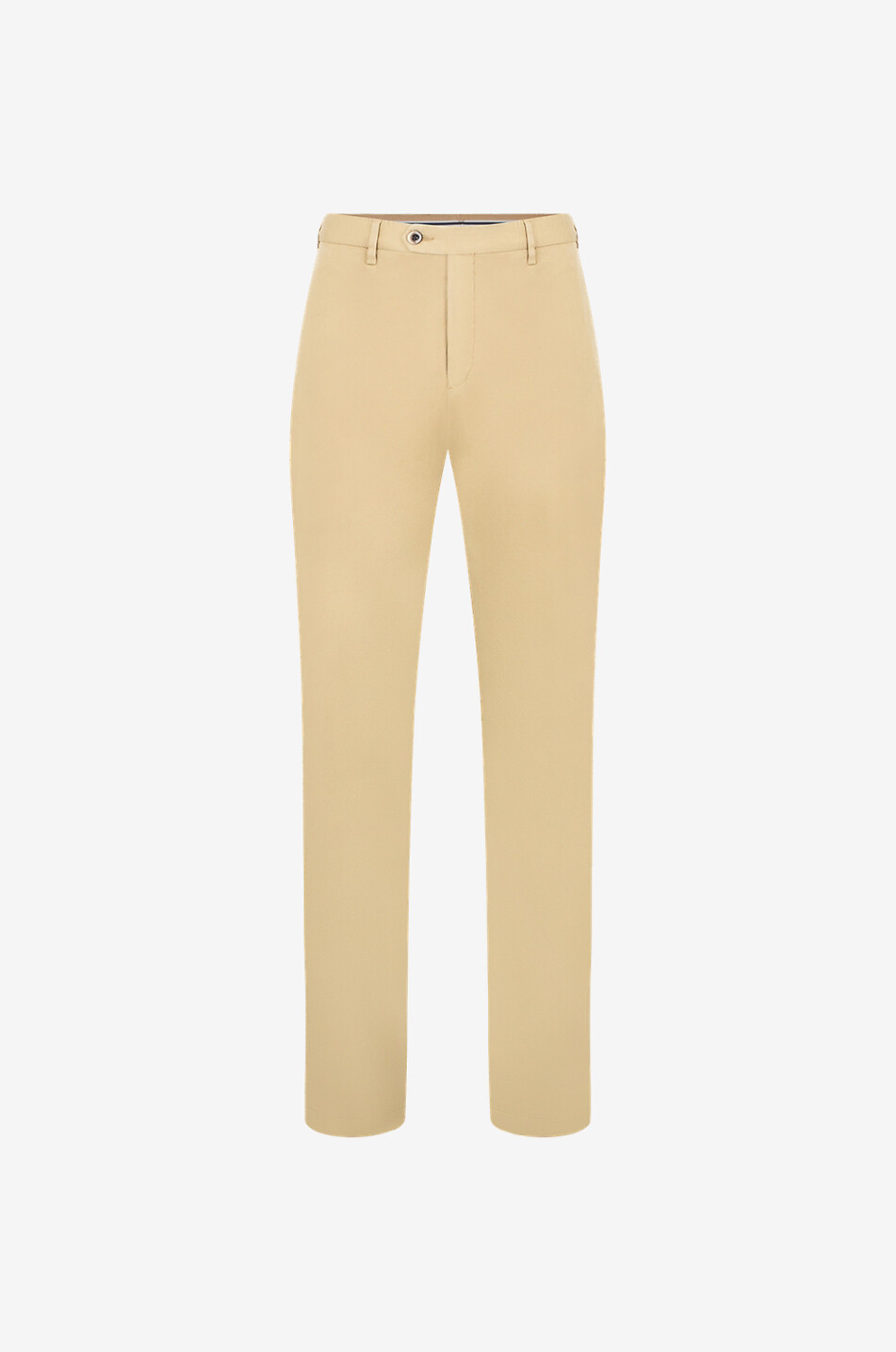 City cotton and silk slim fit chino trousers