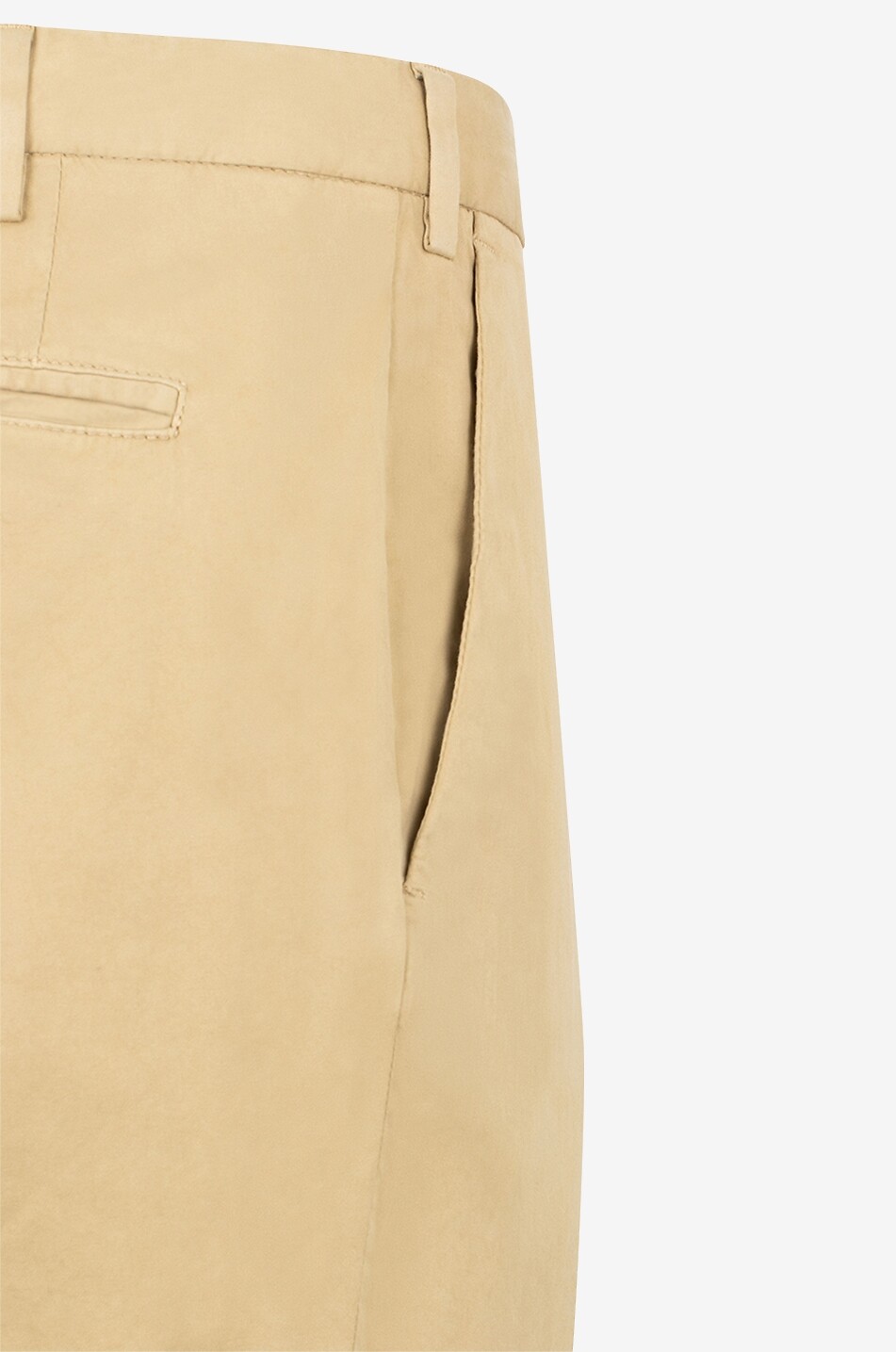 GERMANO Pantalon chino slim en coton et soie City Homme Beige Foncé 3
