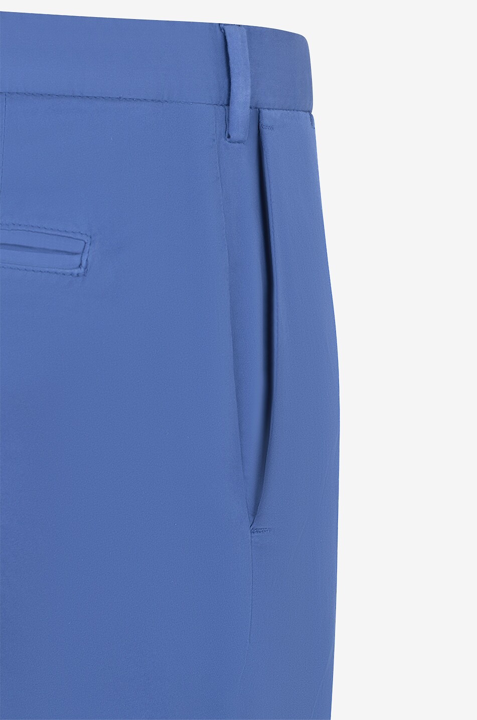 Slim-Fit-Chinohose aus Baumwolle und Seide City
