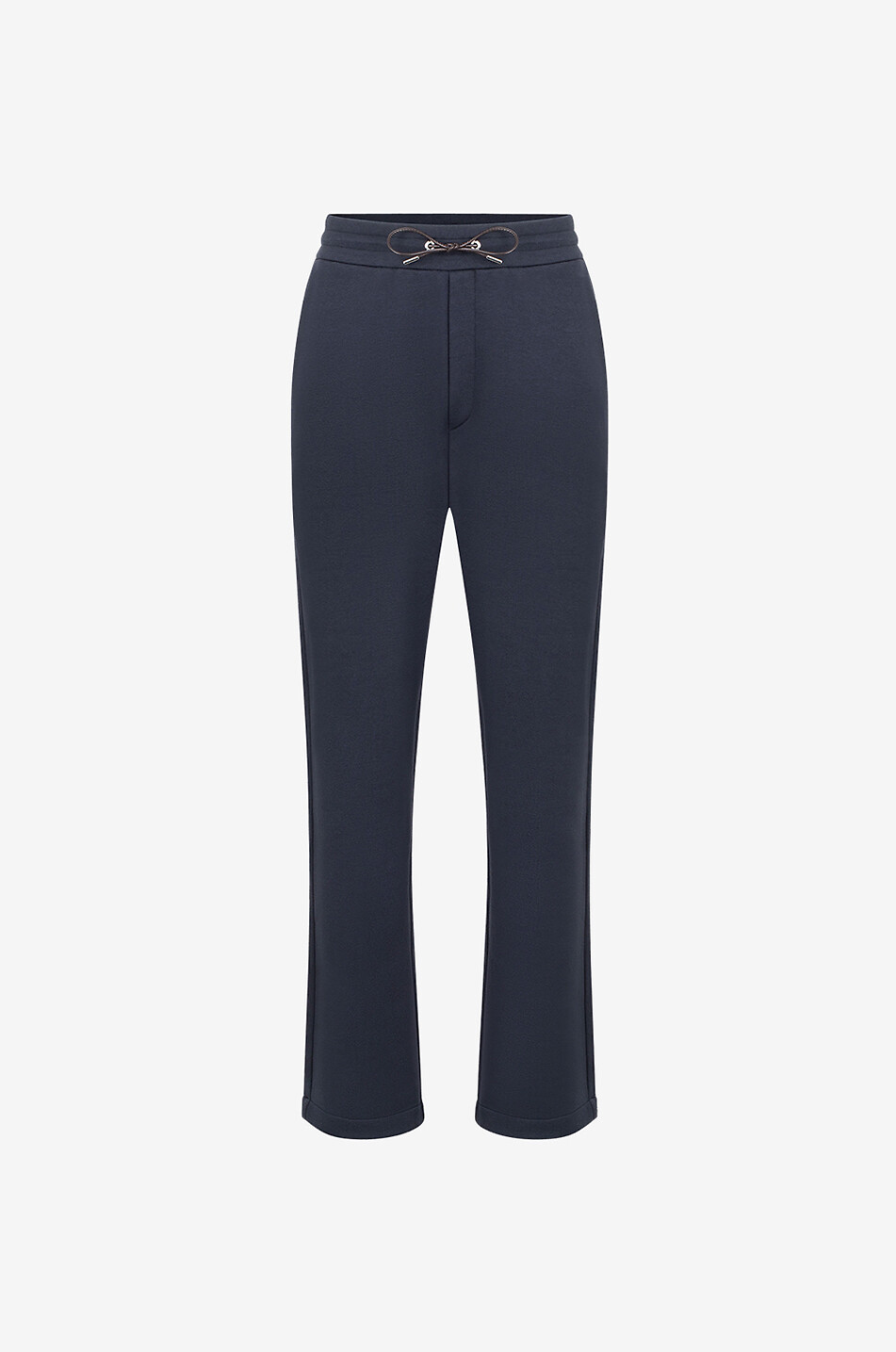 MONCLER Pantalon sweat droit en coton et modal Homme BLEU 1