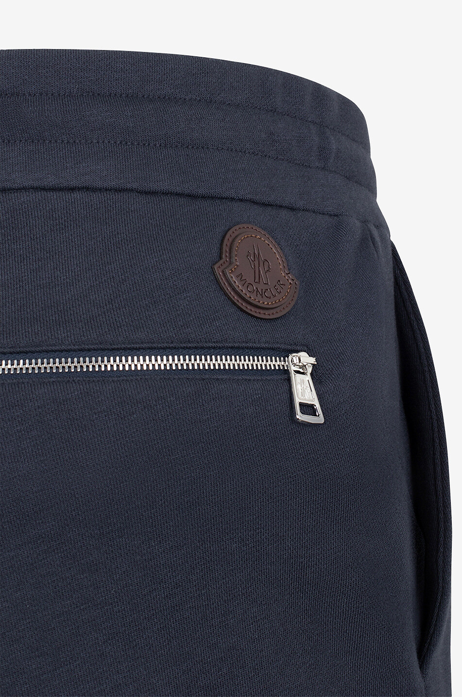 MONCLER Pantalon sweat droit en coton et modal Homme BLEU 3