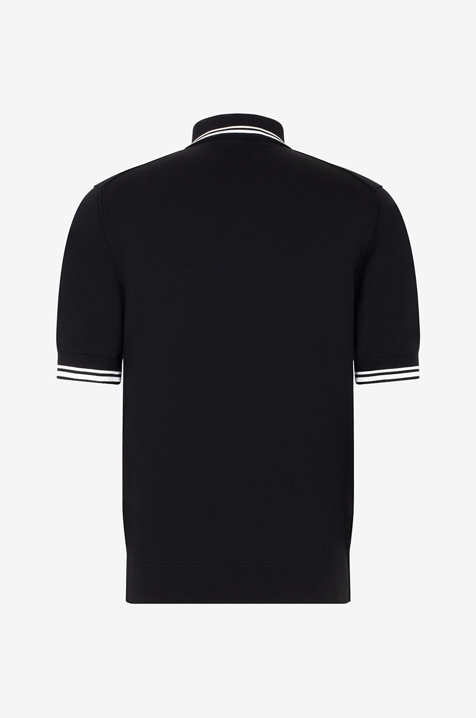 Polo en maille fine orné de rayures DG