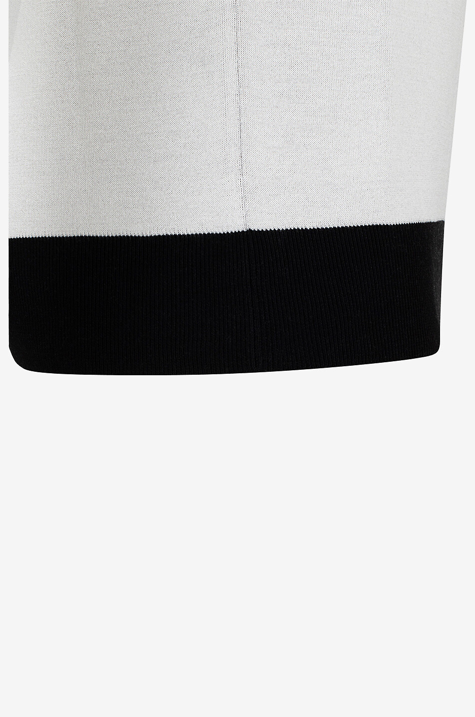Polo en maille jacquard de soie sans boutons DG
