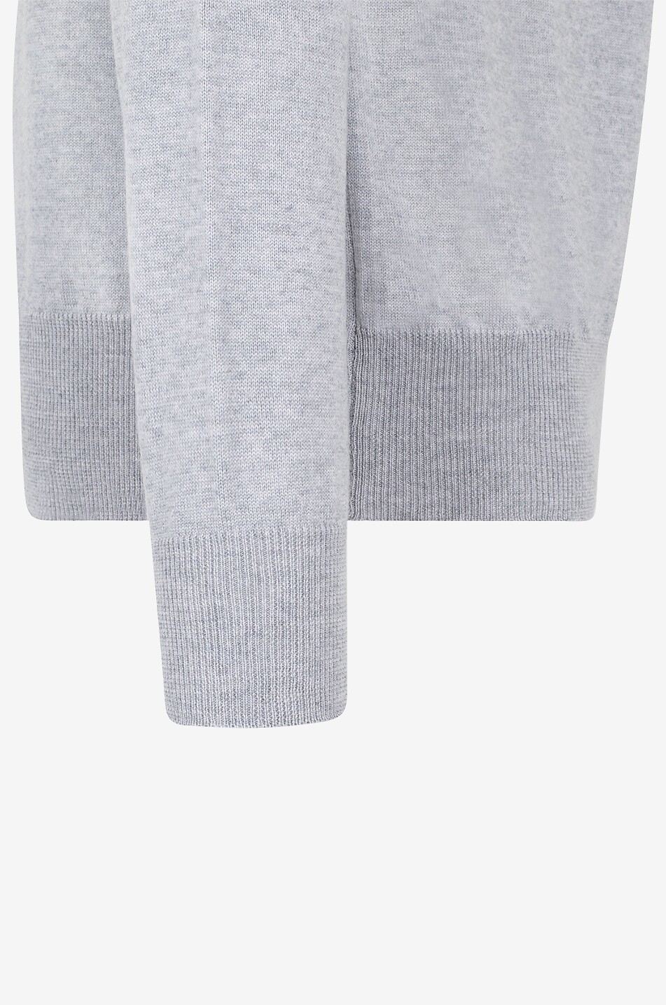 AURELIEN Cashwool half-zip stand-up collar extrafine merino wool jumper Men LIGHT GREY 7