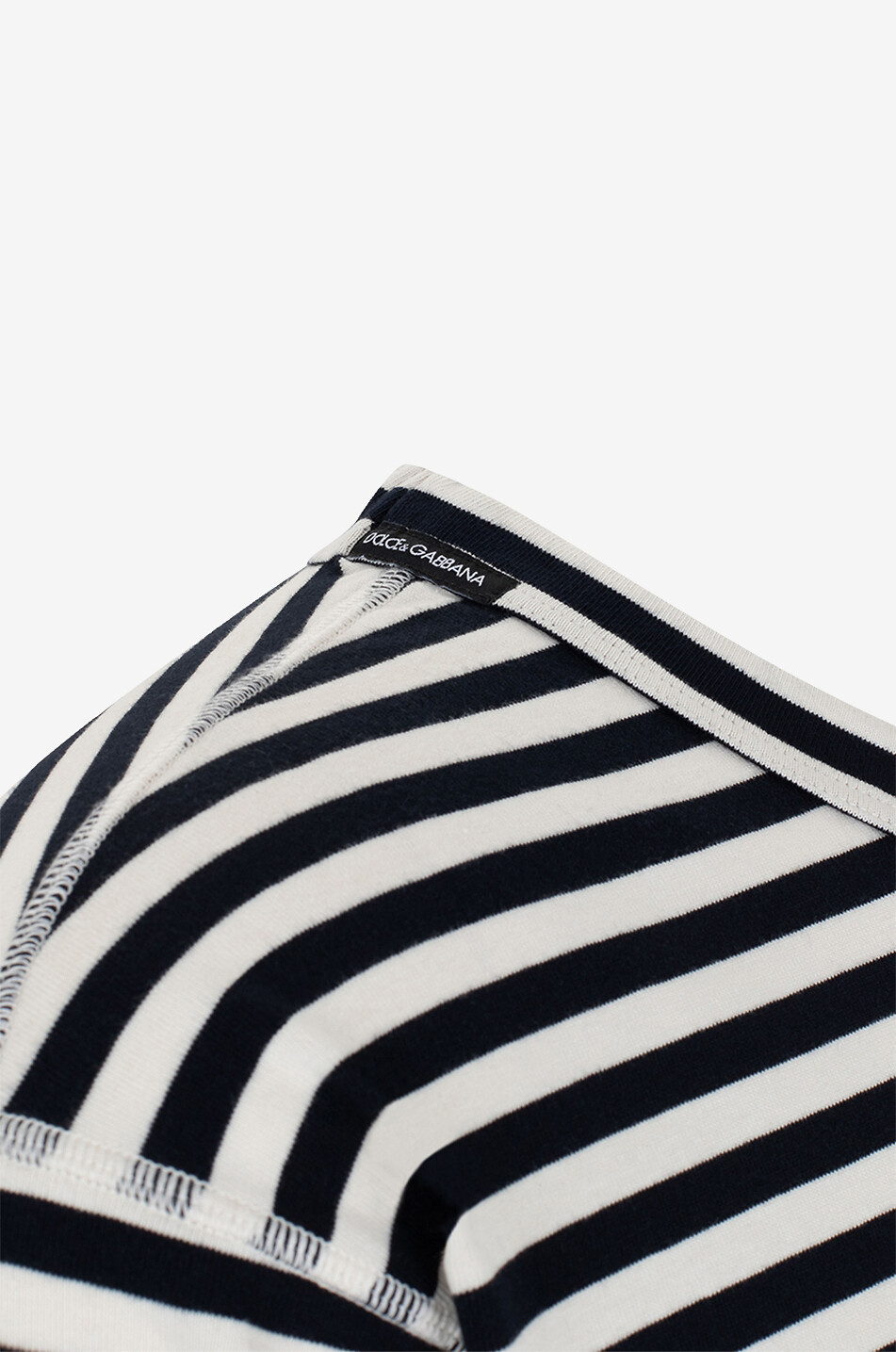 Gestreiftes Langarm-T-Shirt mit Logoprint