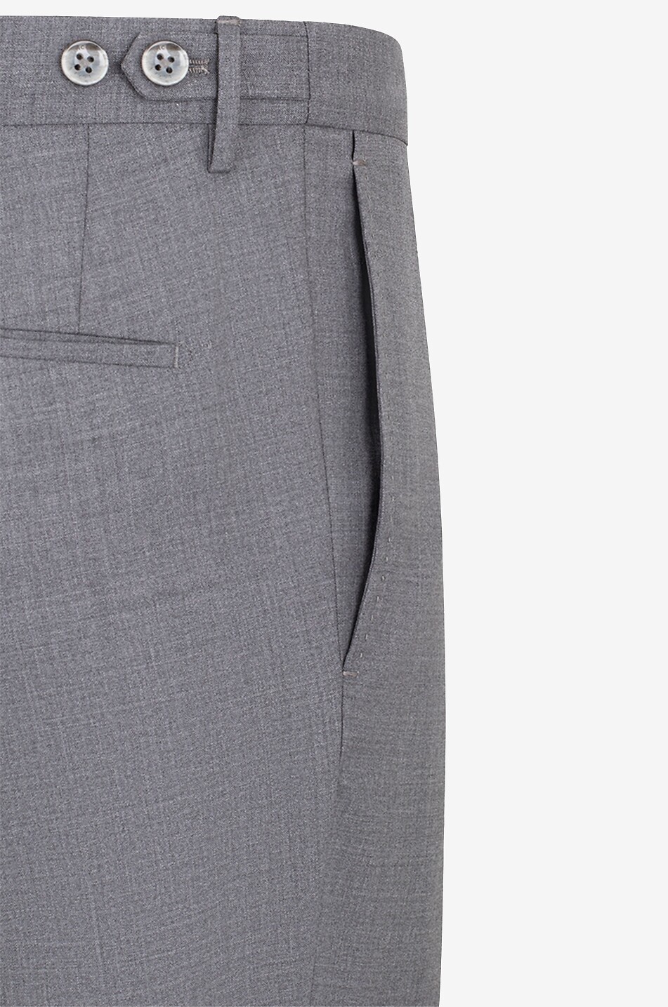 Slim-Fit-Hose aus melierter Schurwolle Pattern 54 Tapered Fit
