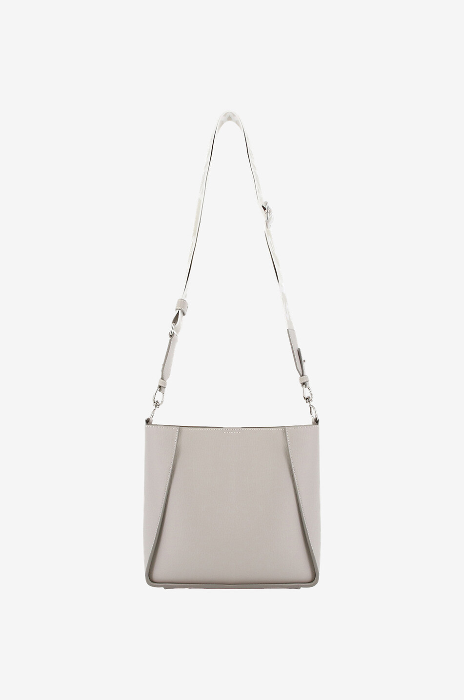 Stella Logo Mini studded grained leather shoulder bag