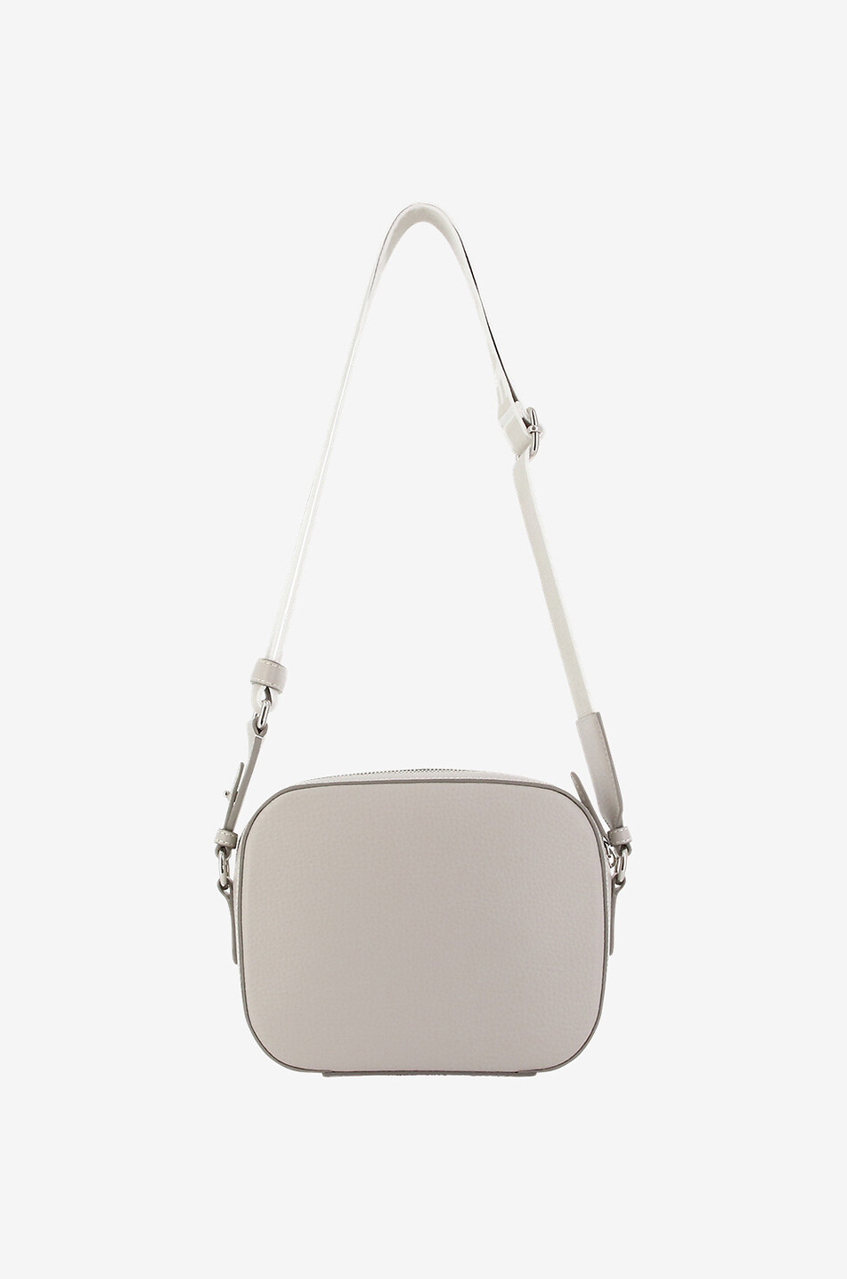 STELLA McCARTNEY Stella Logo studded grained faux leather camera bag Women GREY 3
