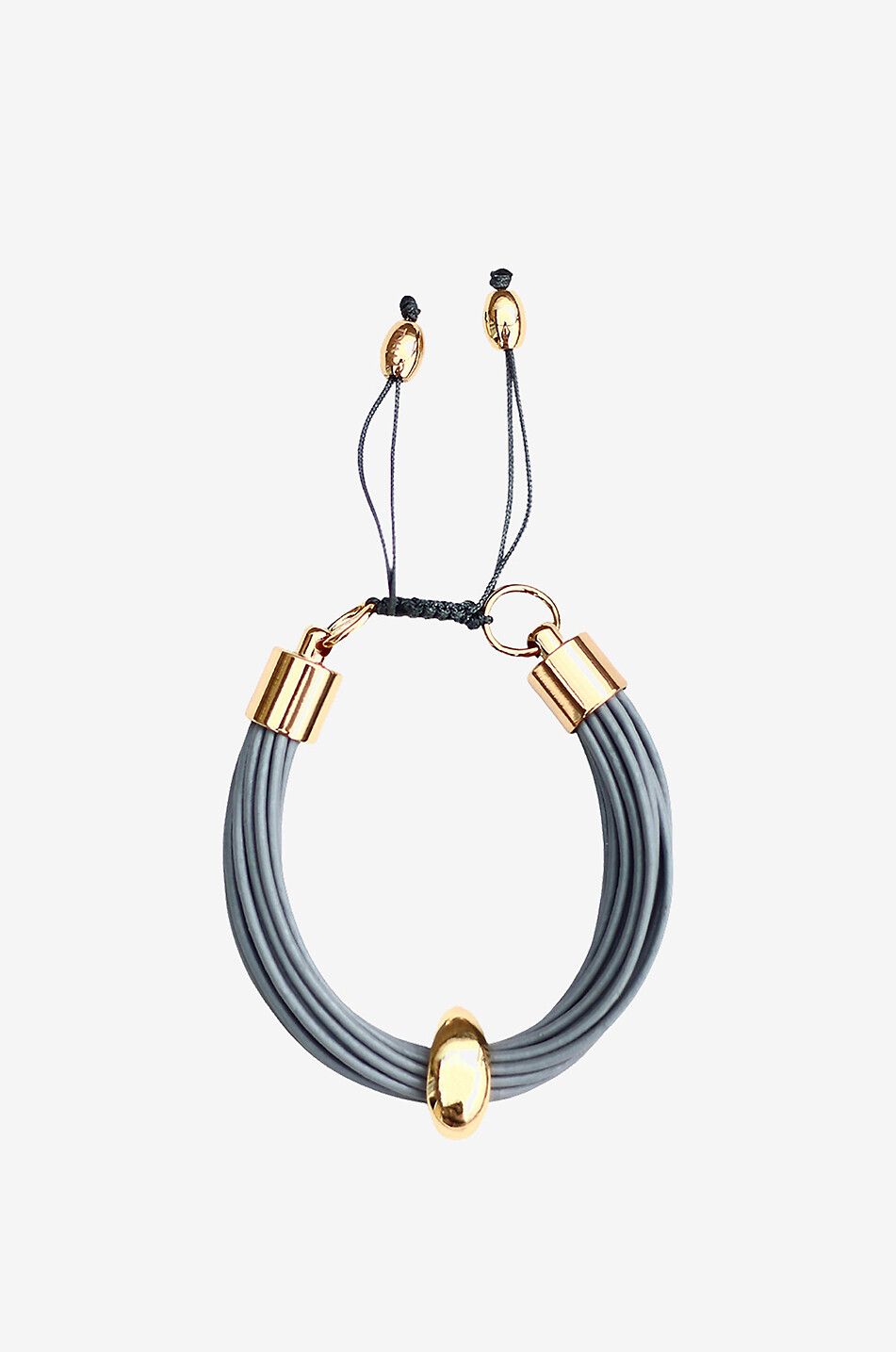 TOHUM Bracelet en cuir Mali Femme GRIS 1