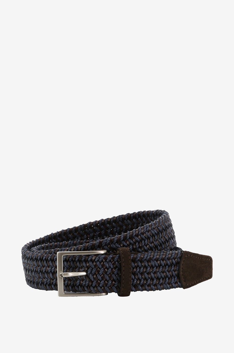 Ceinture tressée en cuir et textile - 35 mm
