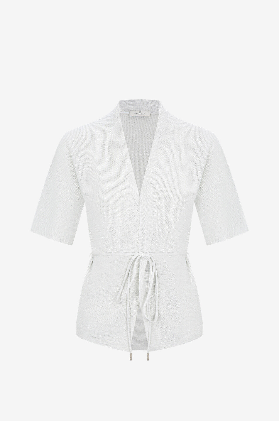 Cotton linen and viscose cardigan