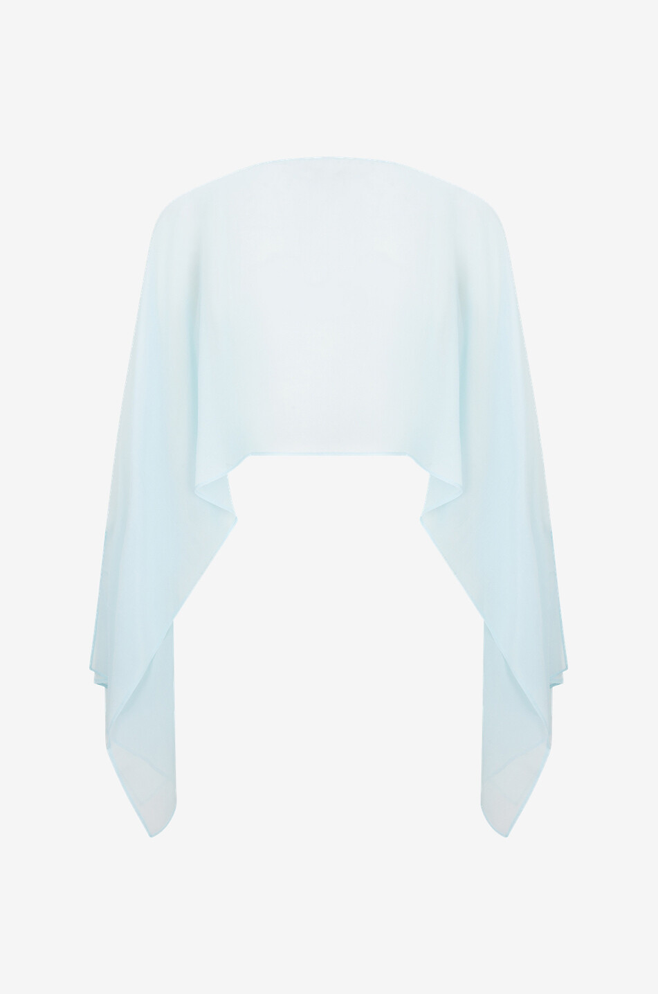 GAYNOR Poncho en voile Iole Femme BLEU CLAIR 2