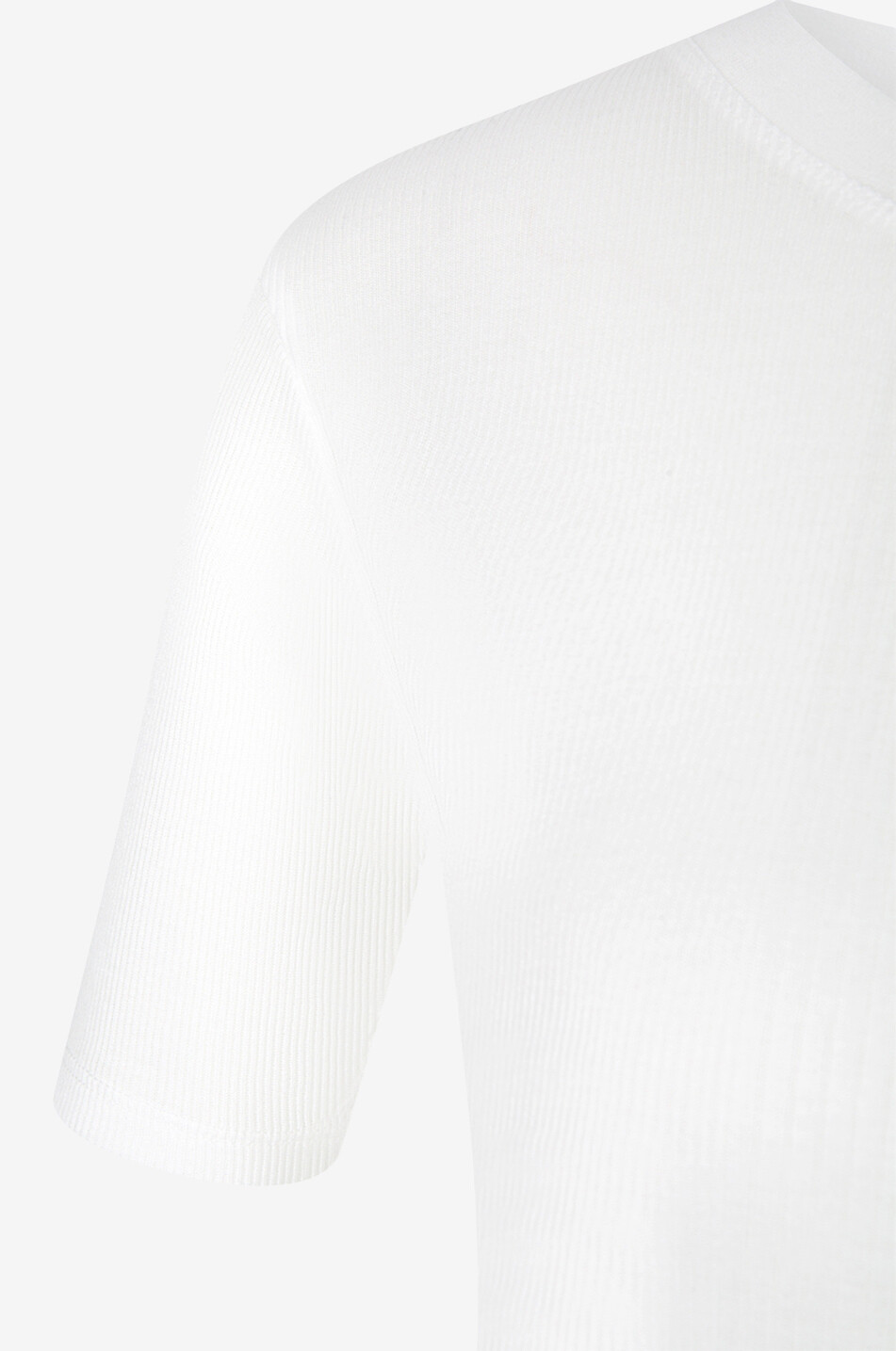 LOULOU STUDIO Avalyn cotton T-shirt Women WHITE 3