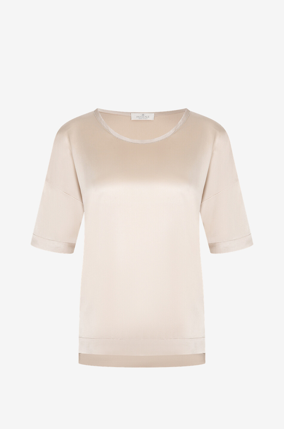 PANICALE Silk T-shirt Women BEIGE 1